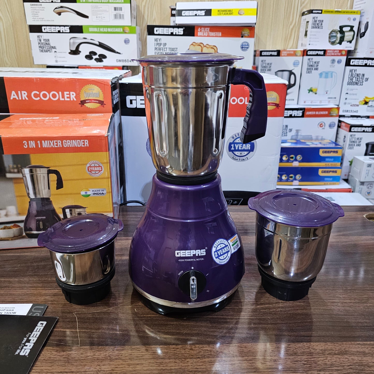Geepas 3 in 1 Mixer Grinder GSB44087
