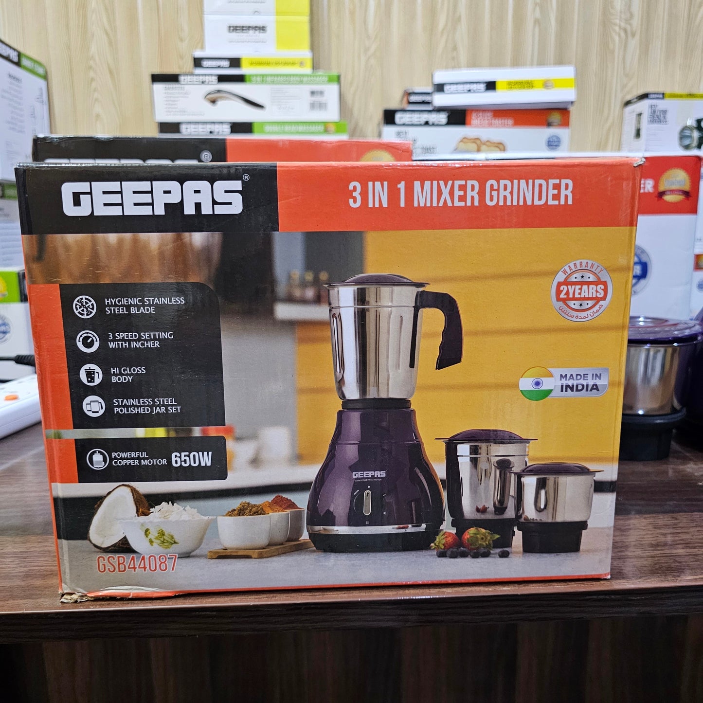 Geepas 3 in 1 Mixer Grinder GSB44087