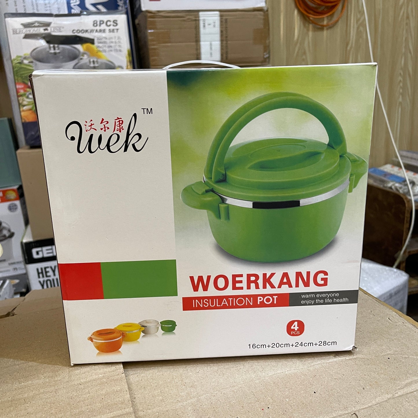 Lot Imported Workang 4 Piece Insulated Pot Set - Durable