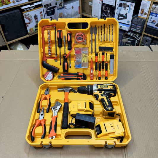 Lot Imported Dotvix 52 Piece Tools set with 36V drill Machine