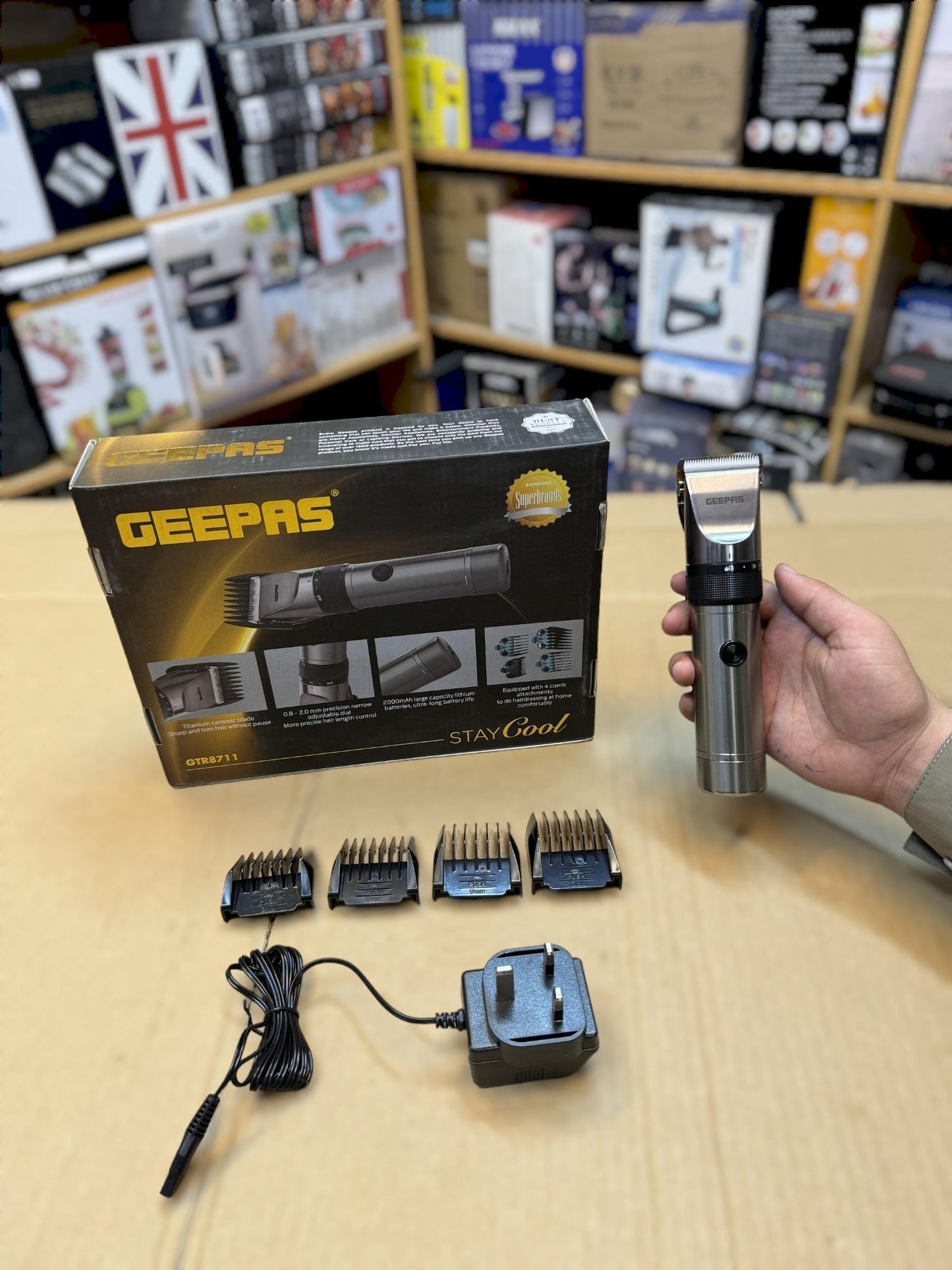 Geepas Rechargable Hair Clipper GTR8711