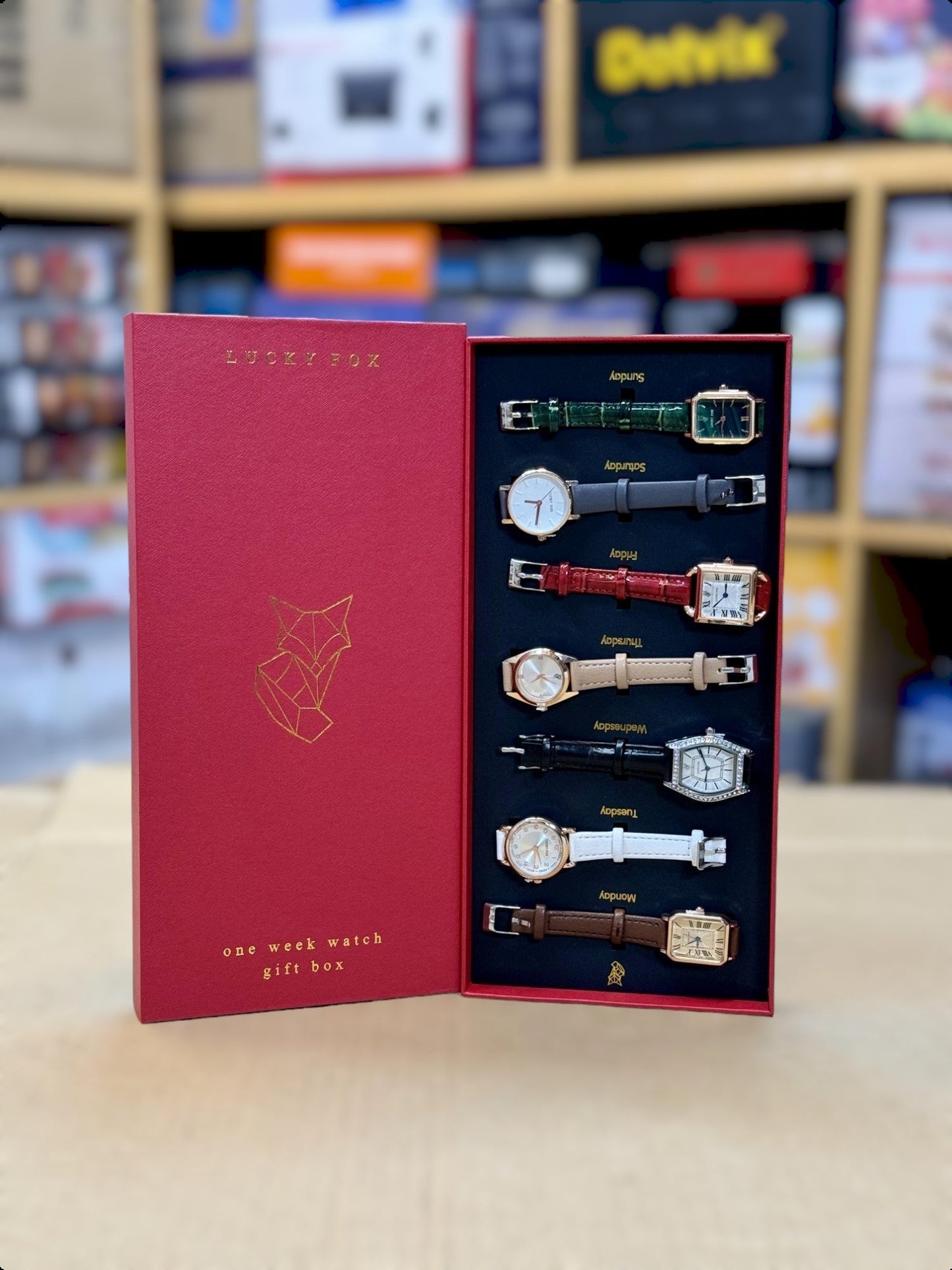 Lot Imported Lucky Fox One Week Watch Gift Pack