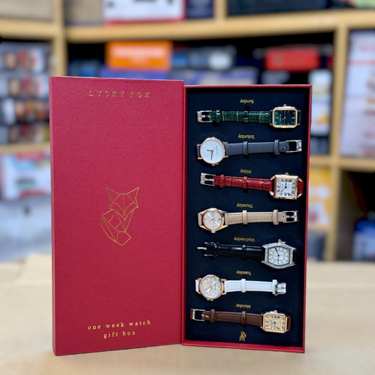 Lot Imported Lucky Fox One Week Watch Gift Pack