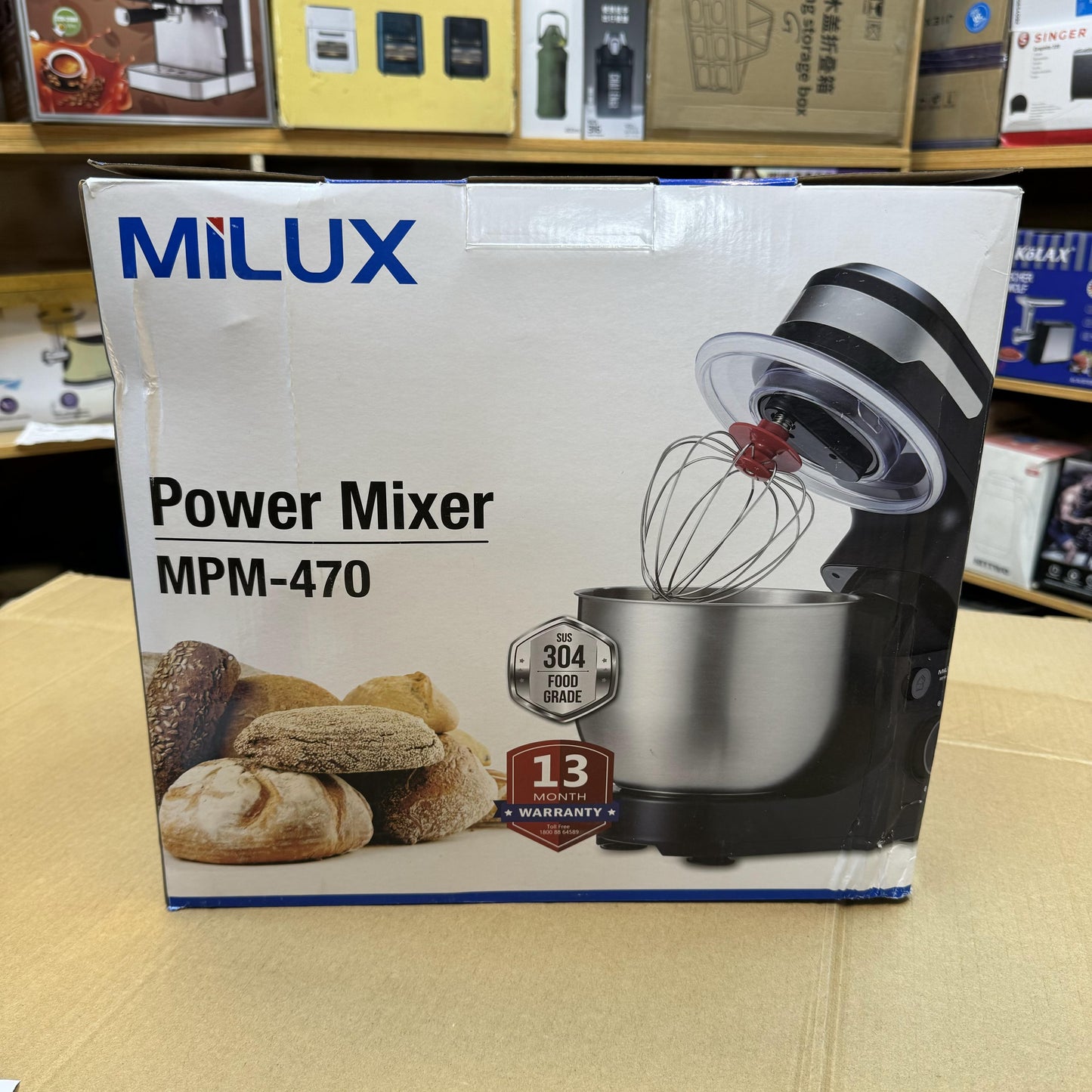 Malaysian Lot Milux 4.7L Professional Stand Mixer - Imported