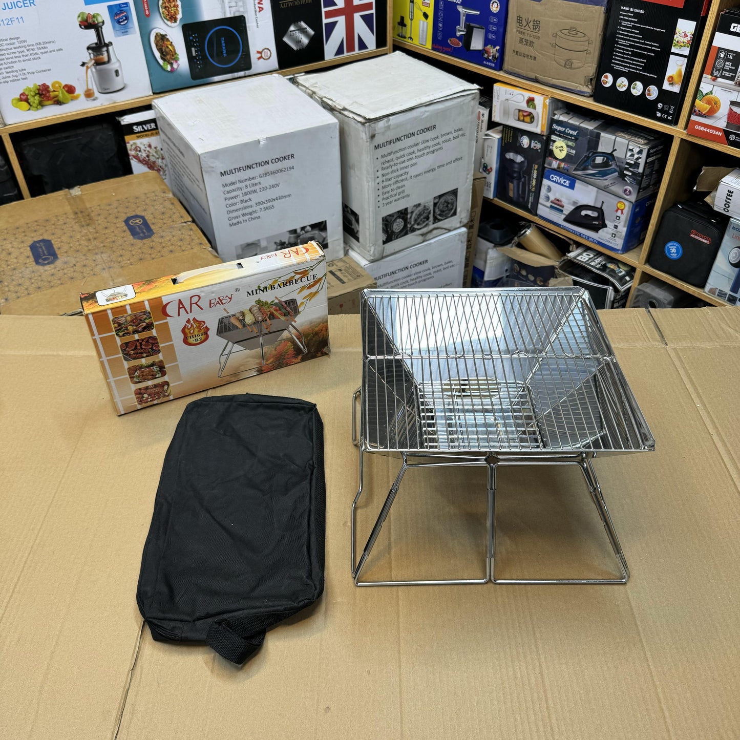 Lot Imported Mini Folding BBQ Grill - Portable & Durable