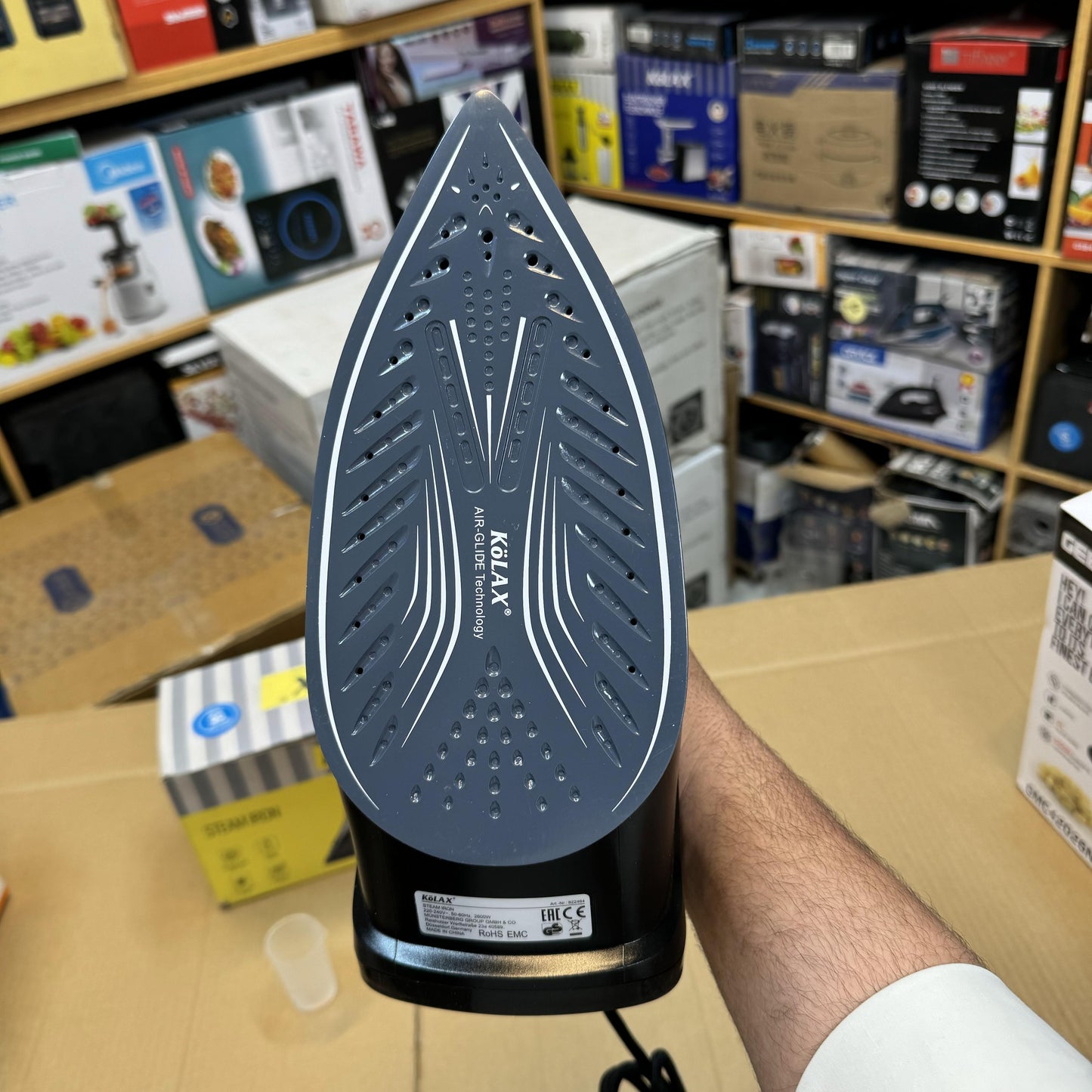 German Lot Kolax 2600W Steam Iron – 450ml Powerful Steam