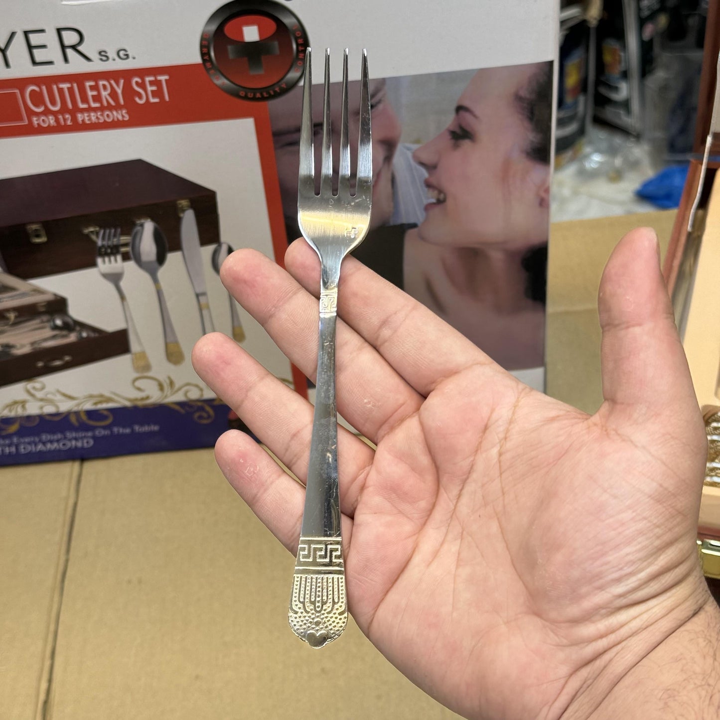 Lot Imported Hoffmayer 84 Piece 12 person Cutlery Set