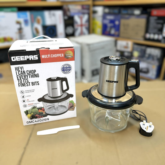 Geepas Multi 2L Chopper GNC42026N – Powerful 500W Chopper