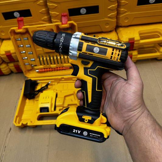 Lot Imported 21V Drill Machine with Extra Battery Pack - Nazeer Electronics