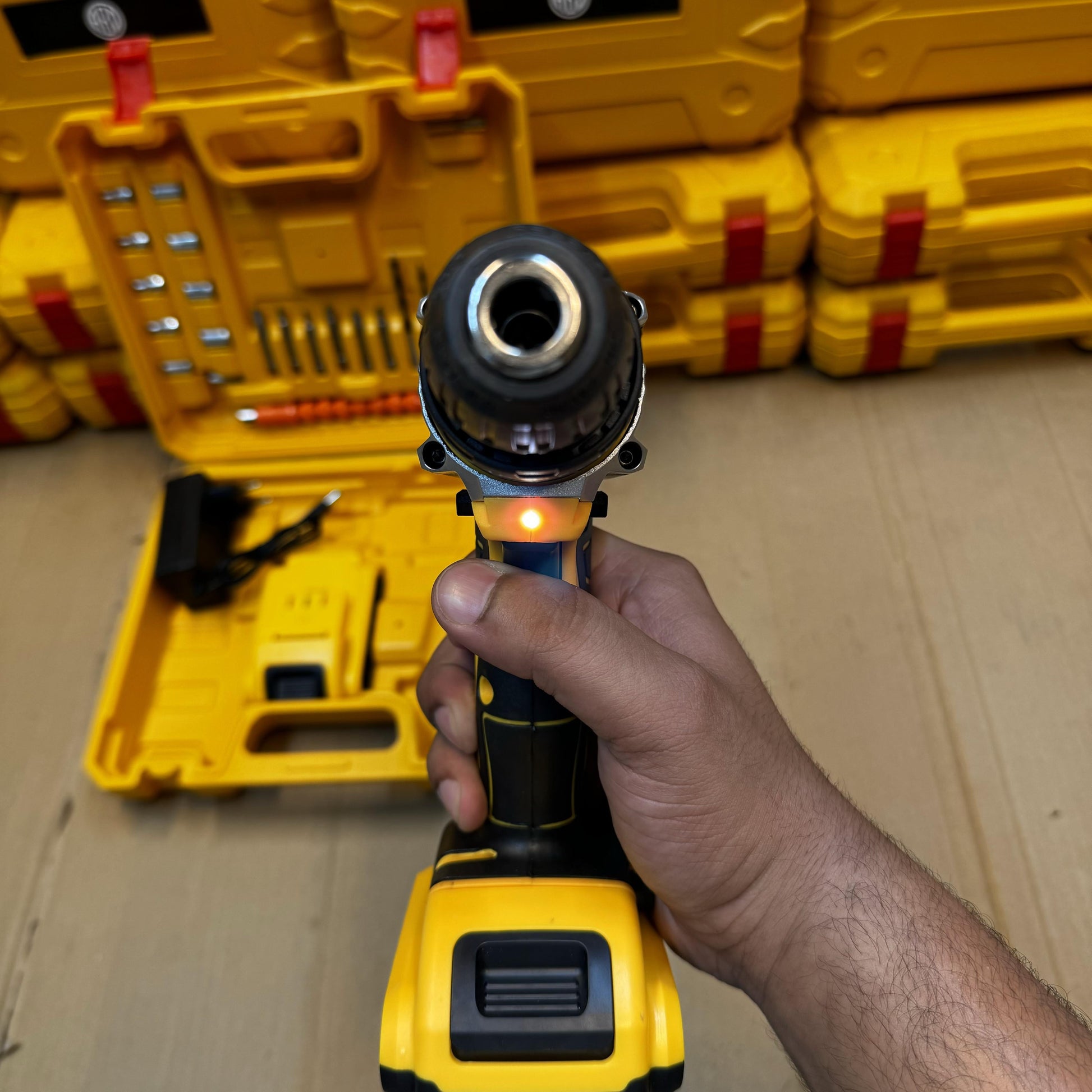 Lot Imported 21V Drill Machine with Extra Battery Pack - Nazeer Electronics