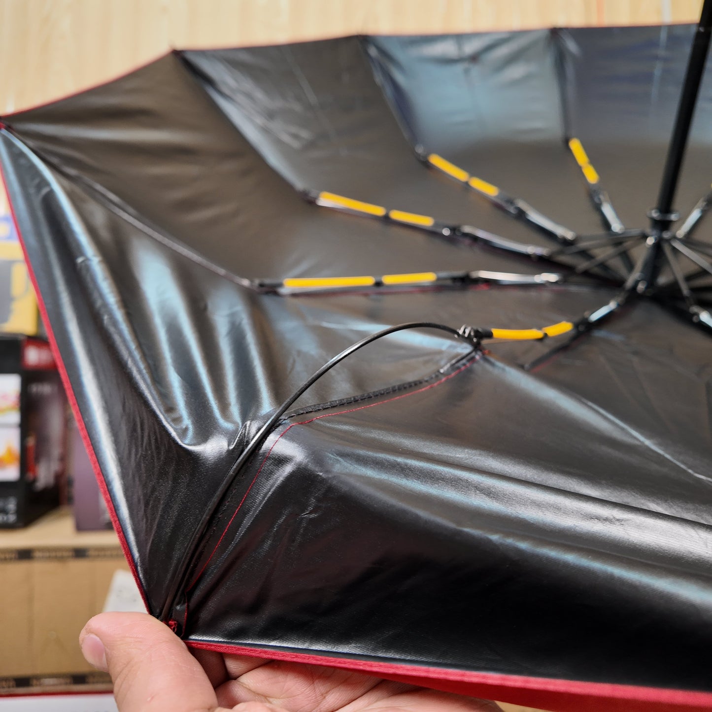 BMW Windproof UV Folding Umbrella – Imported & Durable
