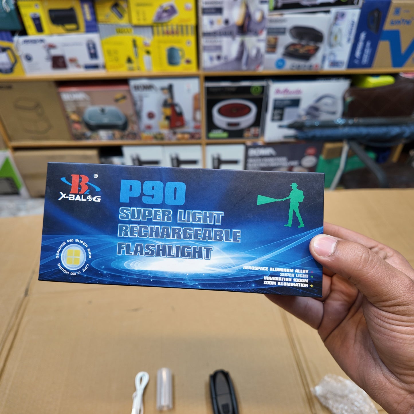 Lot Imported XBalong 1km Powerful Flashlight P90