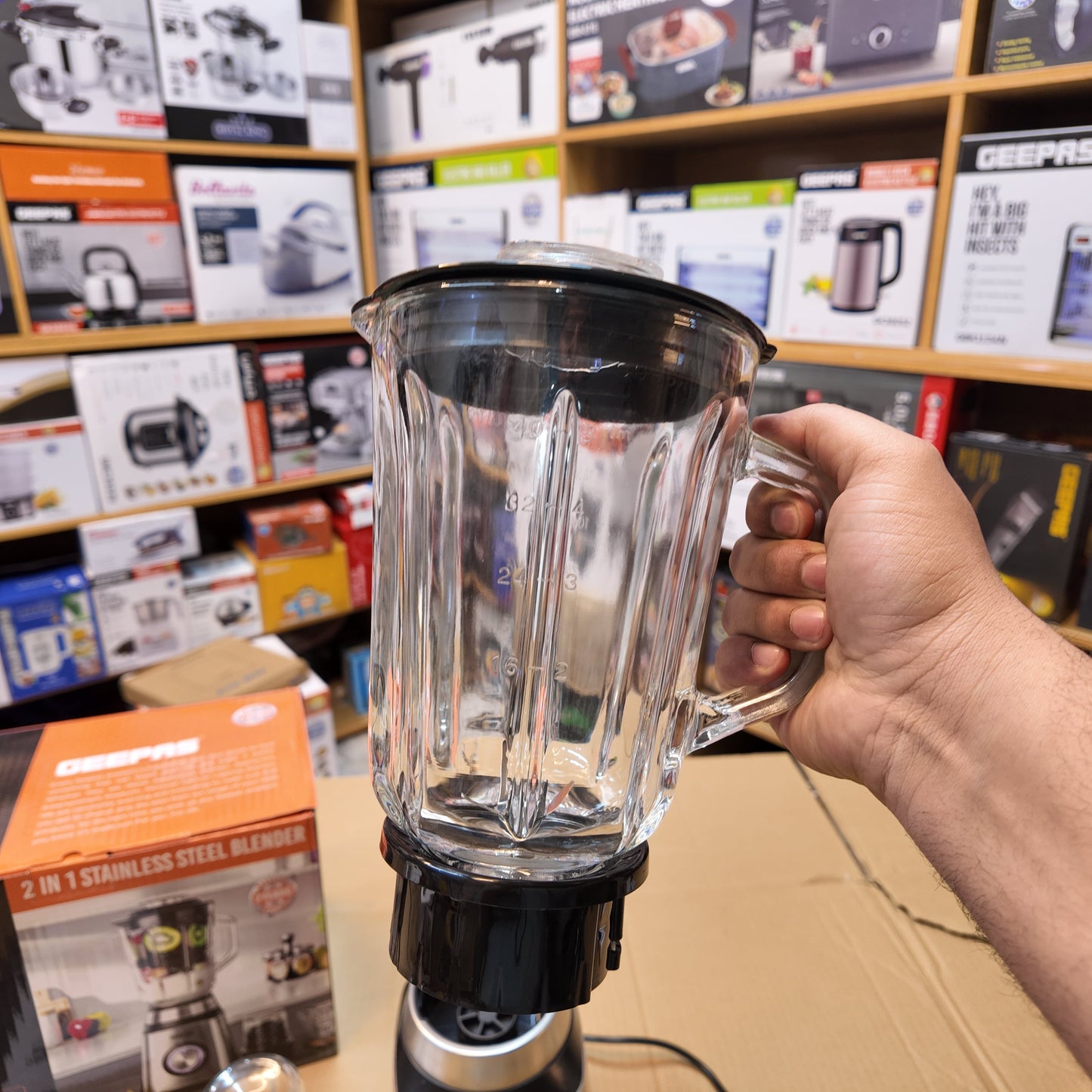 Geepas 2-in-1 Stainless Steel Blender GSB44076UK