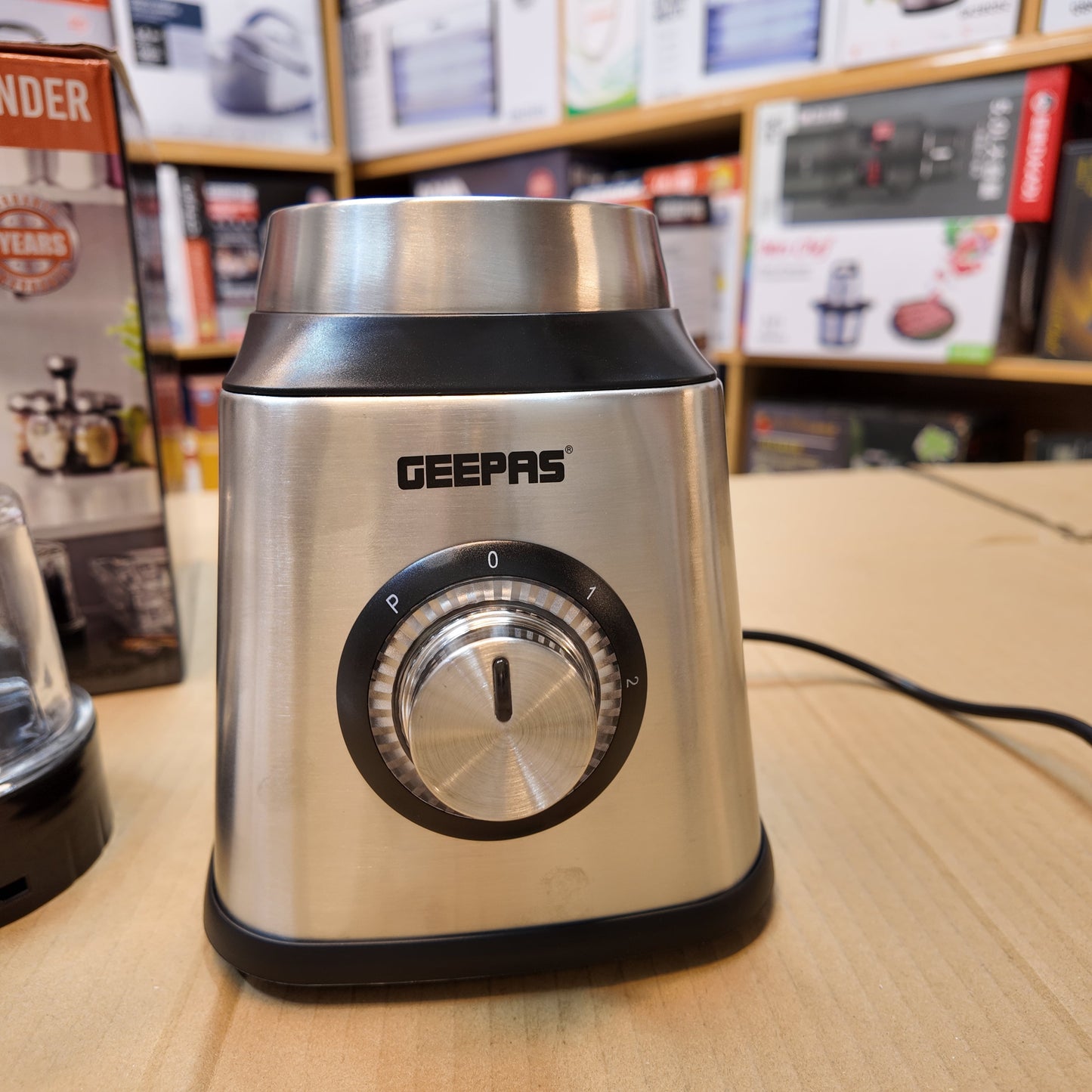 Geepas 2-in-1 Stainless Steel Blender GSB44076UK