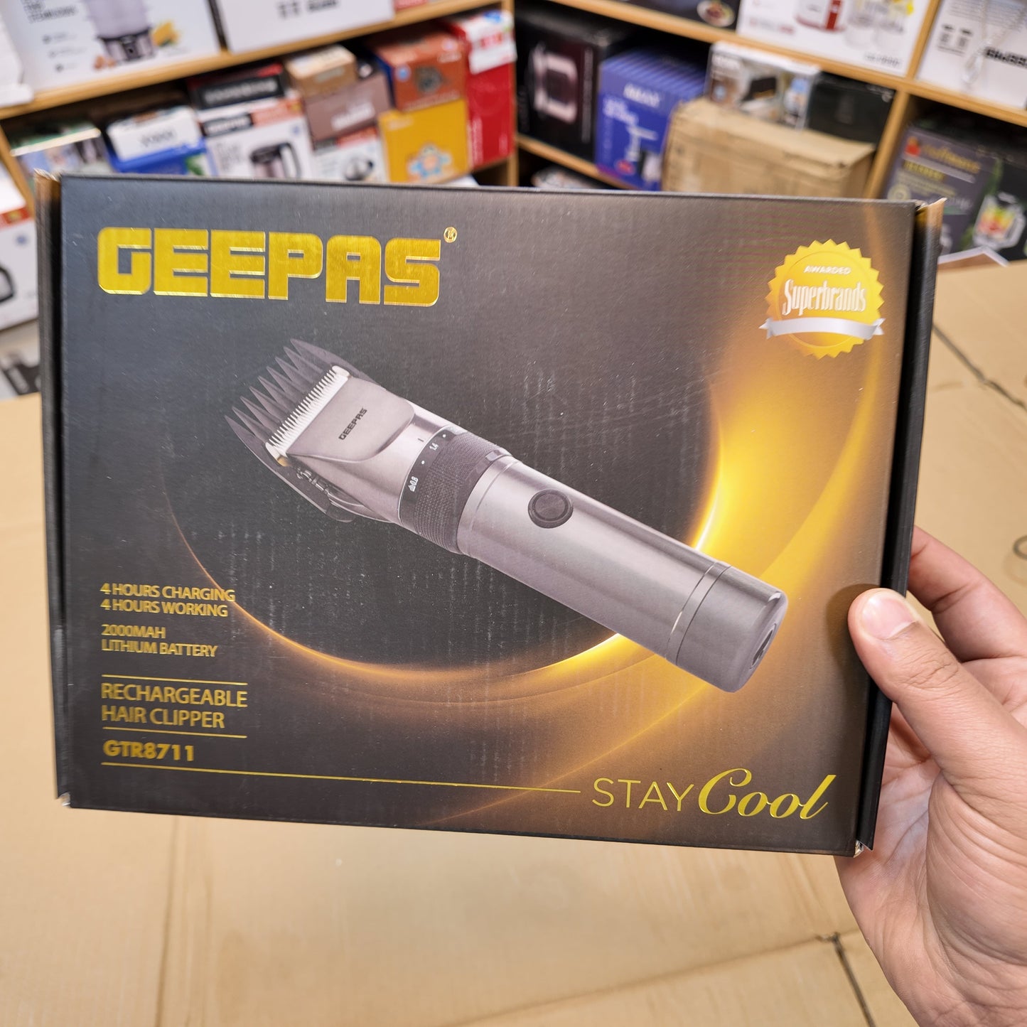 Geepas Rechargable Hair Clipper GTR8711