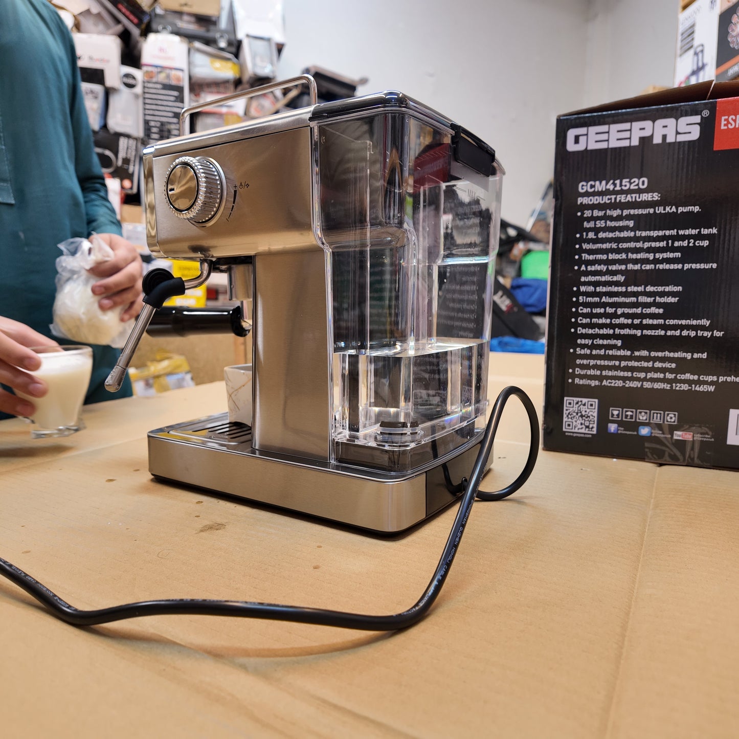 Geepas Espresso Coffee machine GCM41520