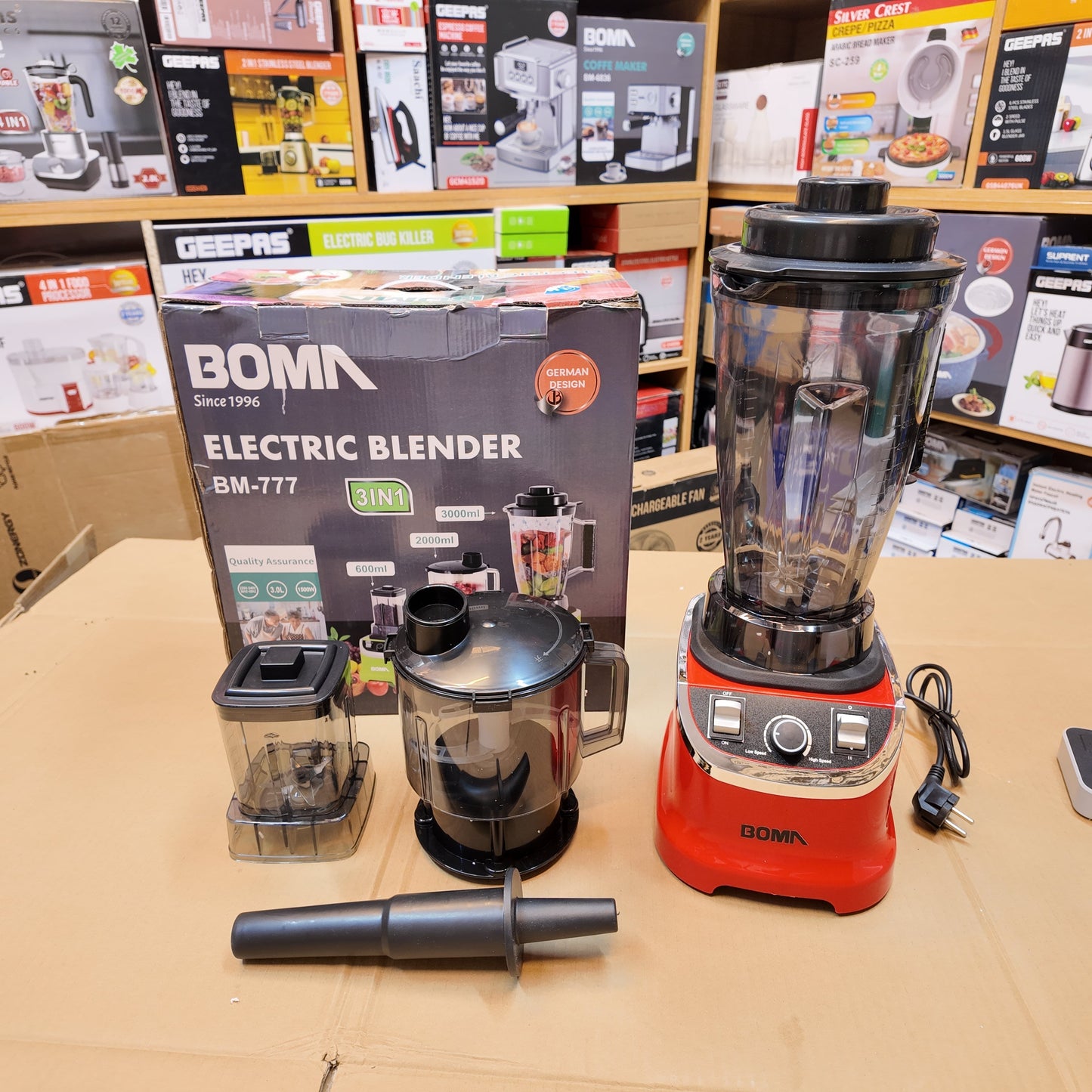 German Lot Imported Boma 3-in-1 3L Blender