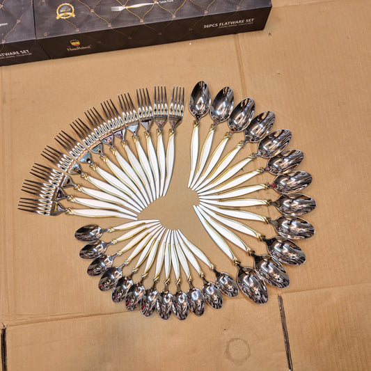 German Lot Imported HausRoland 36 Piece Cutlery Set