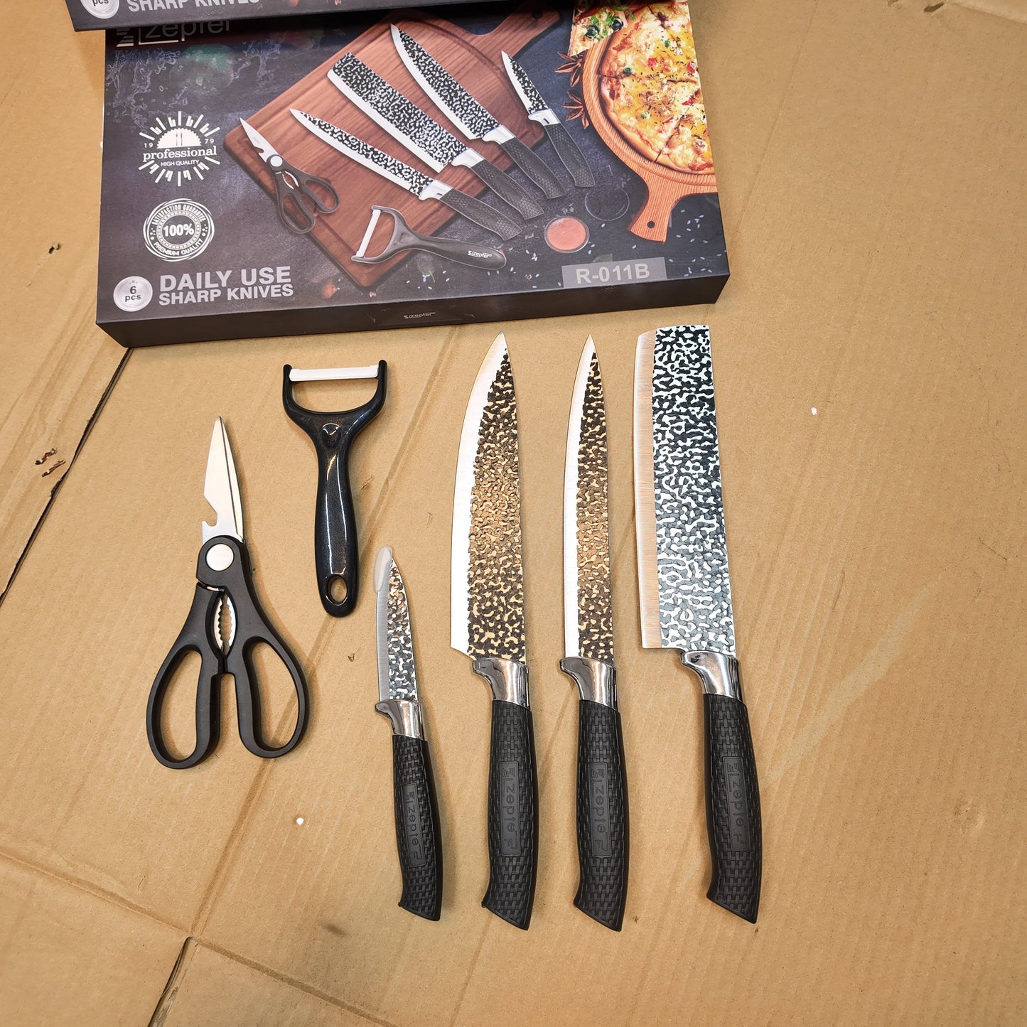 Swiss Lot Imported Zepter 6 Piece Kitchen Knife Set