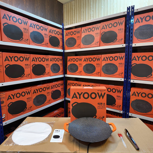 Ayoow Electric Tawa 1000W | Non-Stick 38cm Roti Maker