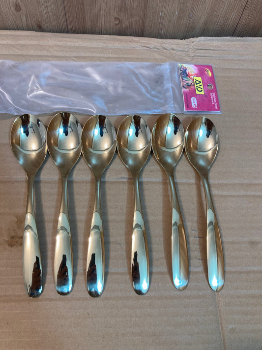 AYD 6PCs Stainless Steel Table Spoon Set