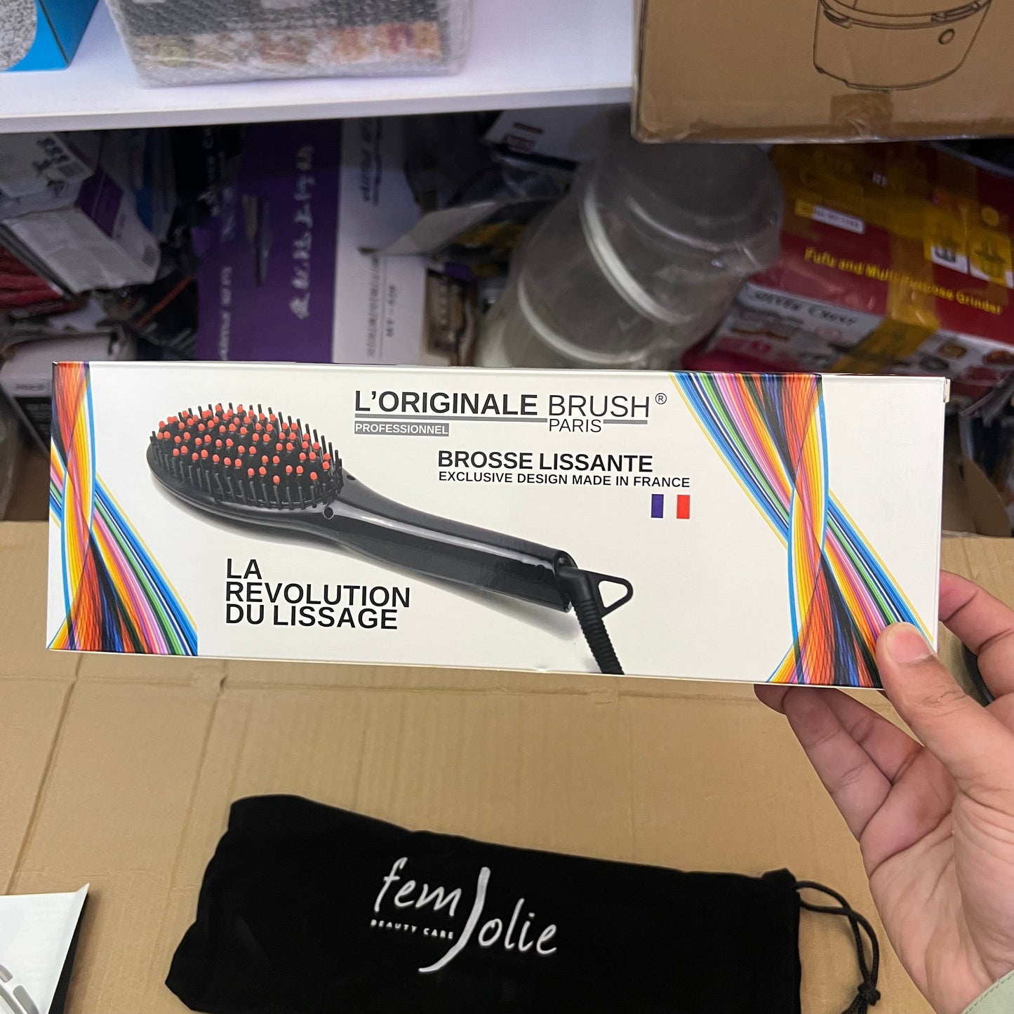 France Lot Imported Hair Straightener Brush