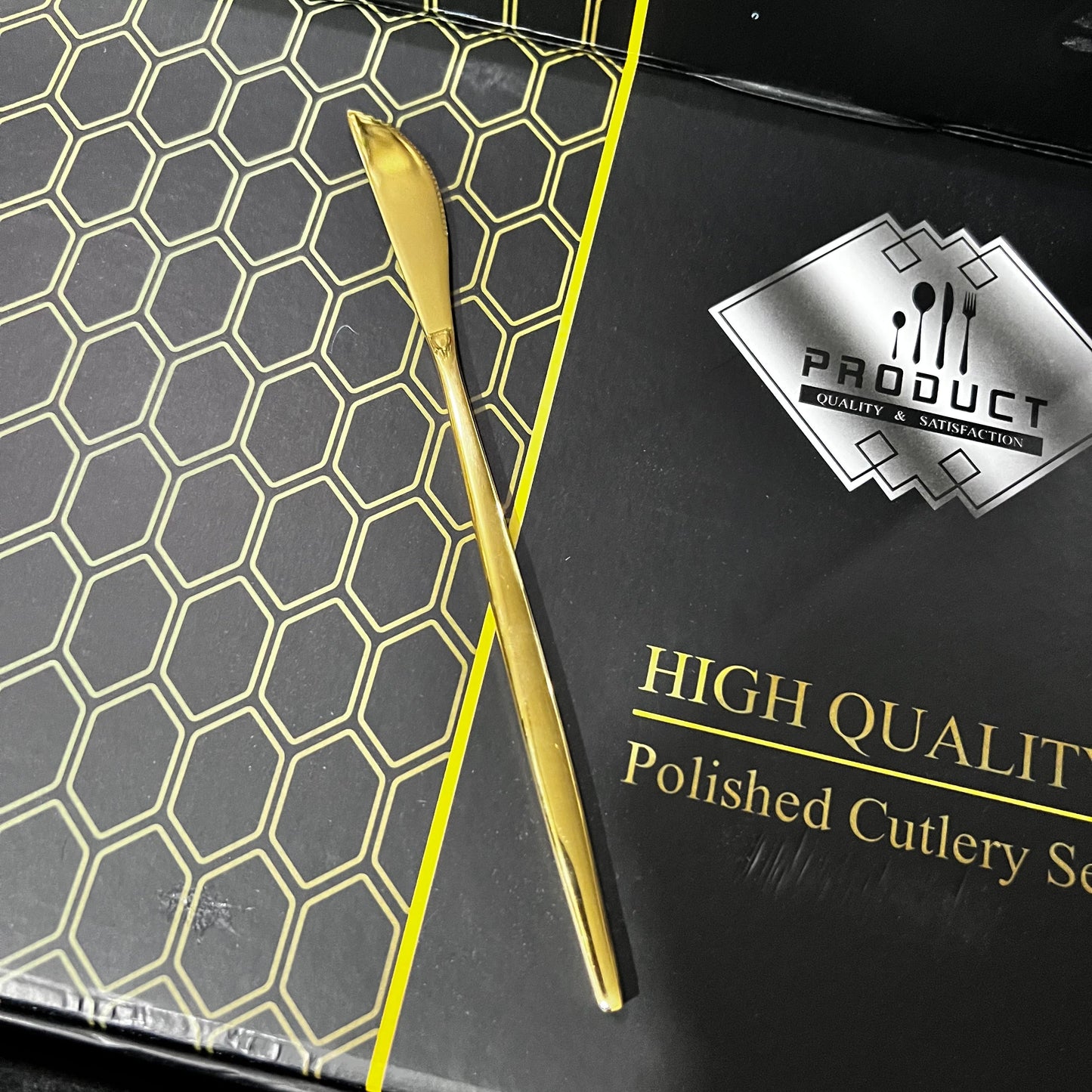 24 Piece Luxury Stainless Steel Cutlery Set - Premium Quality