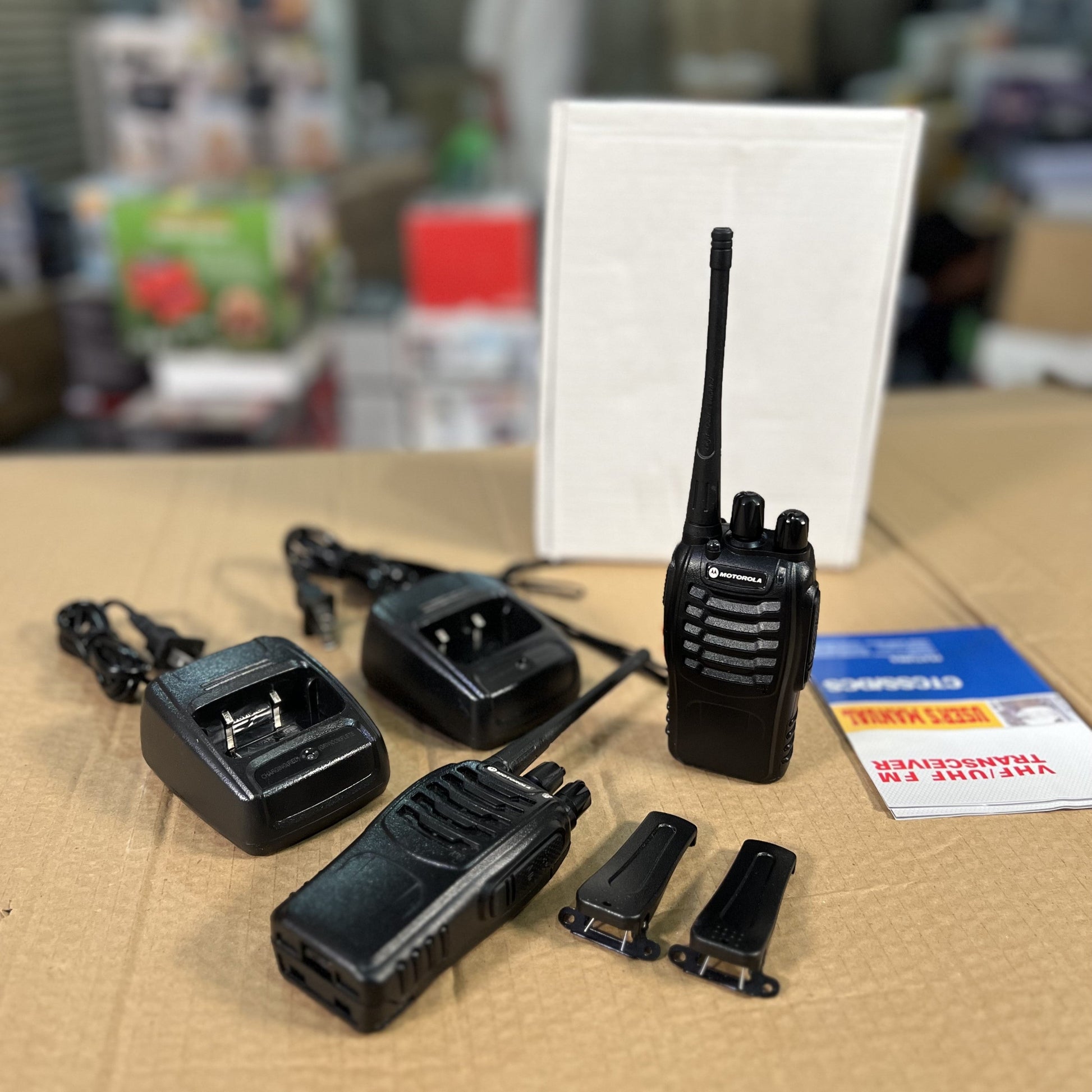 Motorola 1.5km Walkie Talkie Set – Durable & License-Free - Nazeer Electronics