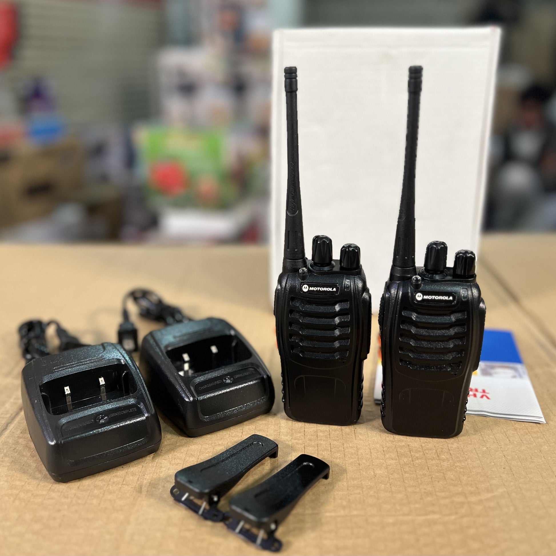 Motorola 1.5km Walkie Talkie Set – Durable & License-Free - Nazeer Electronics