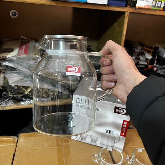 Lot Imported 7-in-1 Crystal Glass Tea pot set