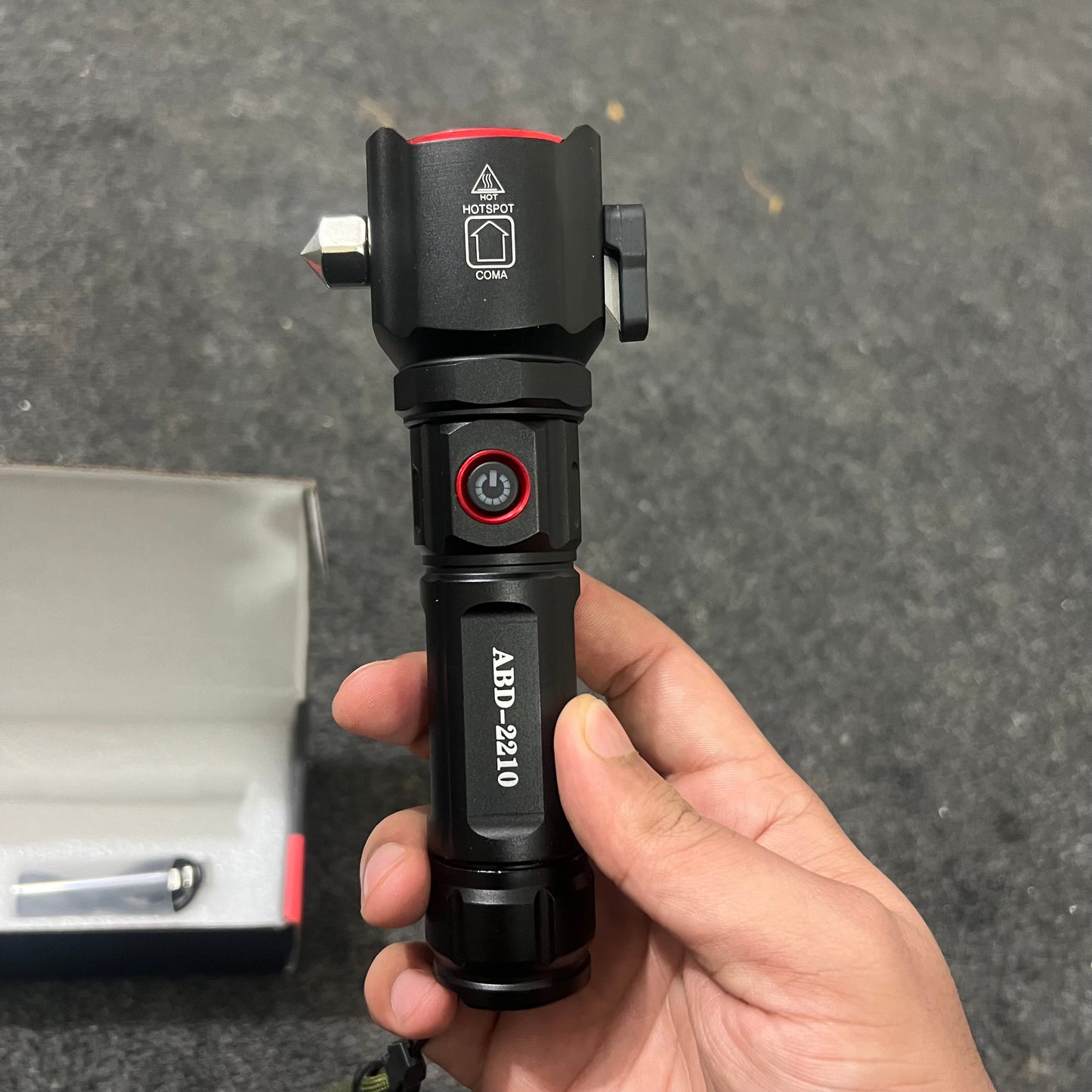 5-in-1 Rechargeable Flashlight & Power Bank | 1KM Range