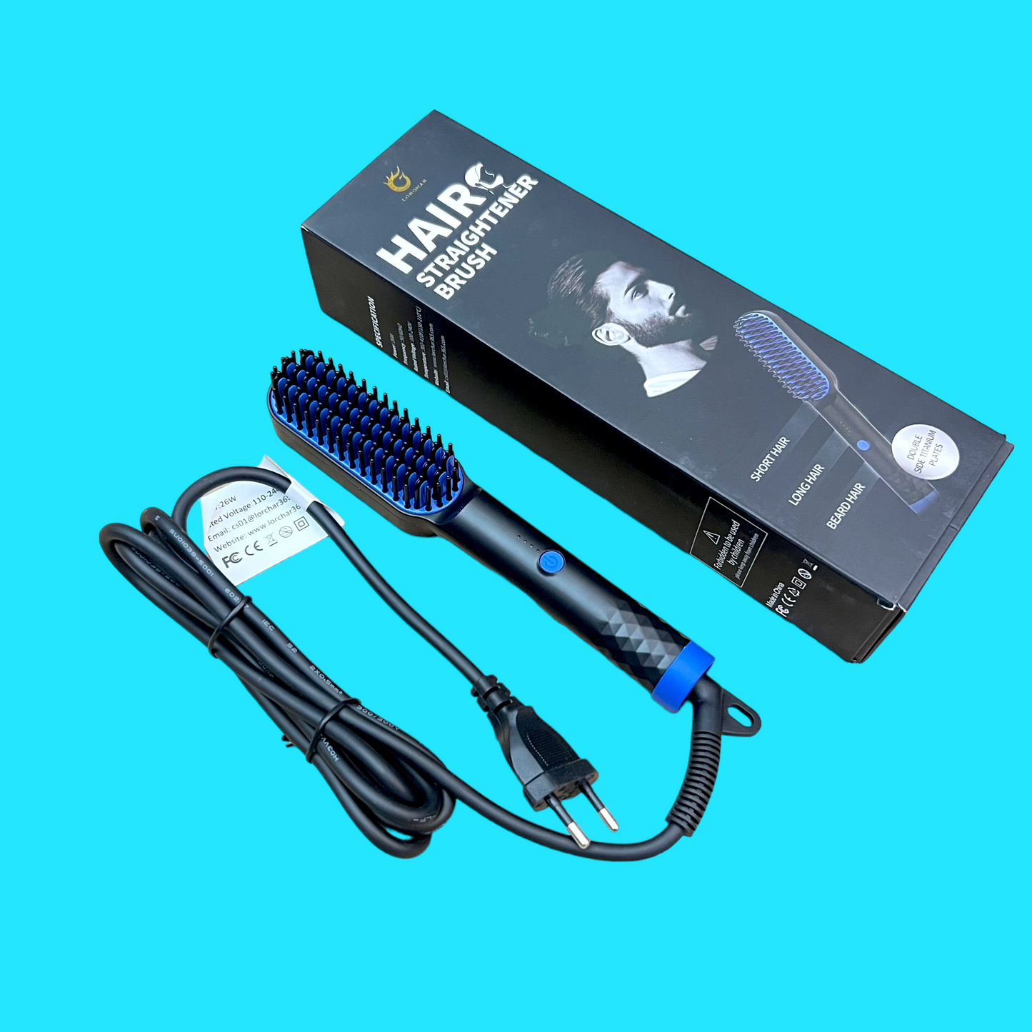 Lot Imported Beard & Hair Straightener Brush for Men