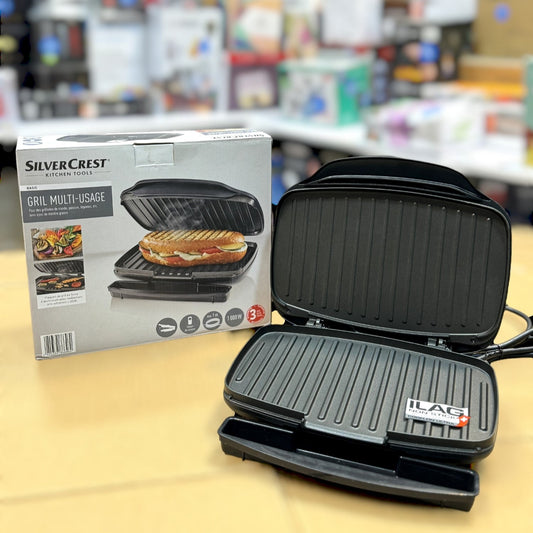 German Lot Imported Silver Crest Electric Grill Multi-Usage