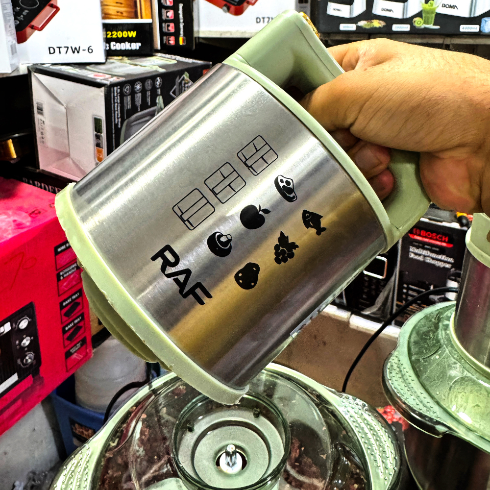 RAF 5L Food Chopper | 500W Steel Bowl | Multiple Speeds | 1 Year Warranty