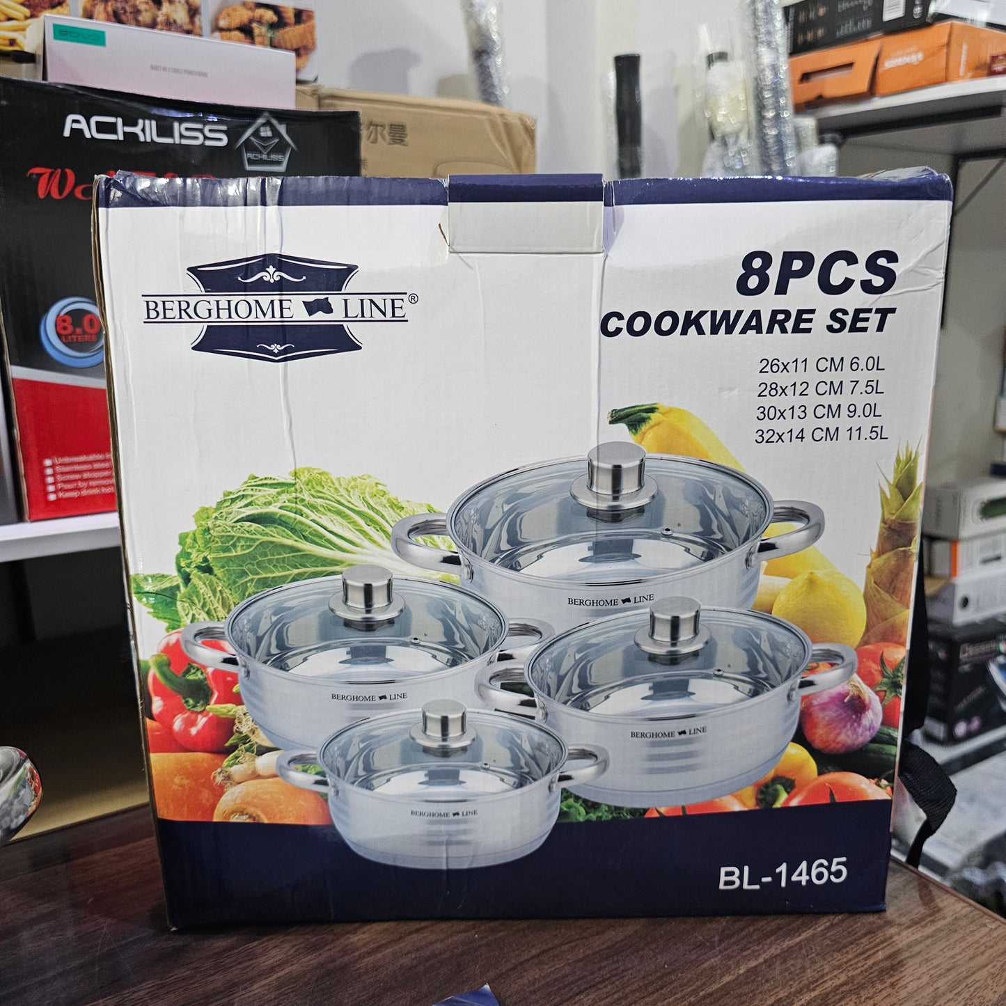 Russian Lot Imported BERGHOME 4 Piece Cookware Set