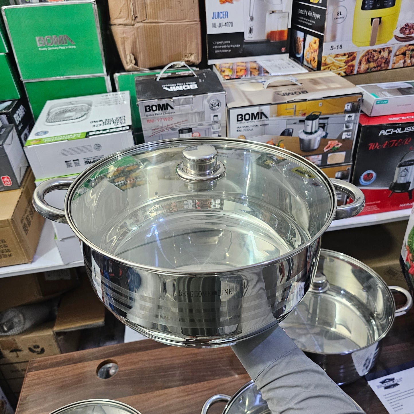 Russian Lot Imported BERGHOME 4 Piece Cookware Set
