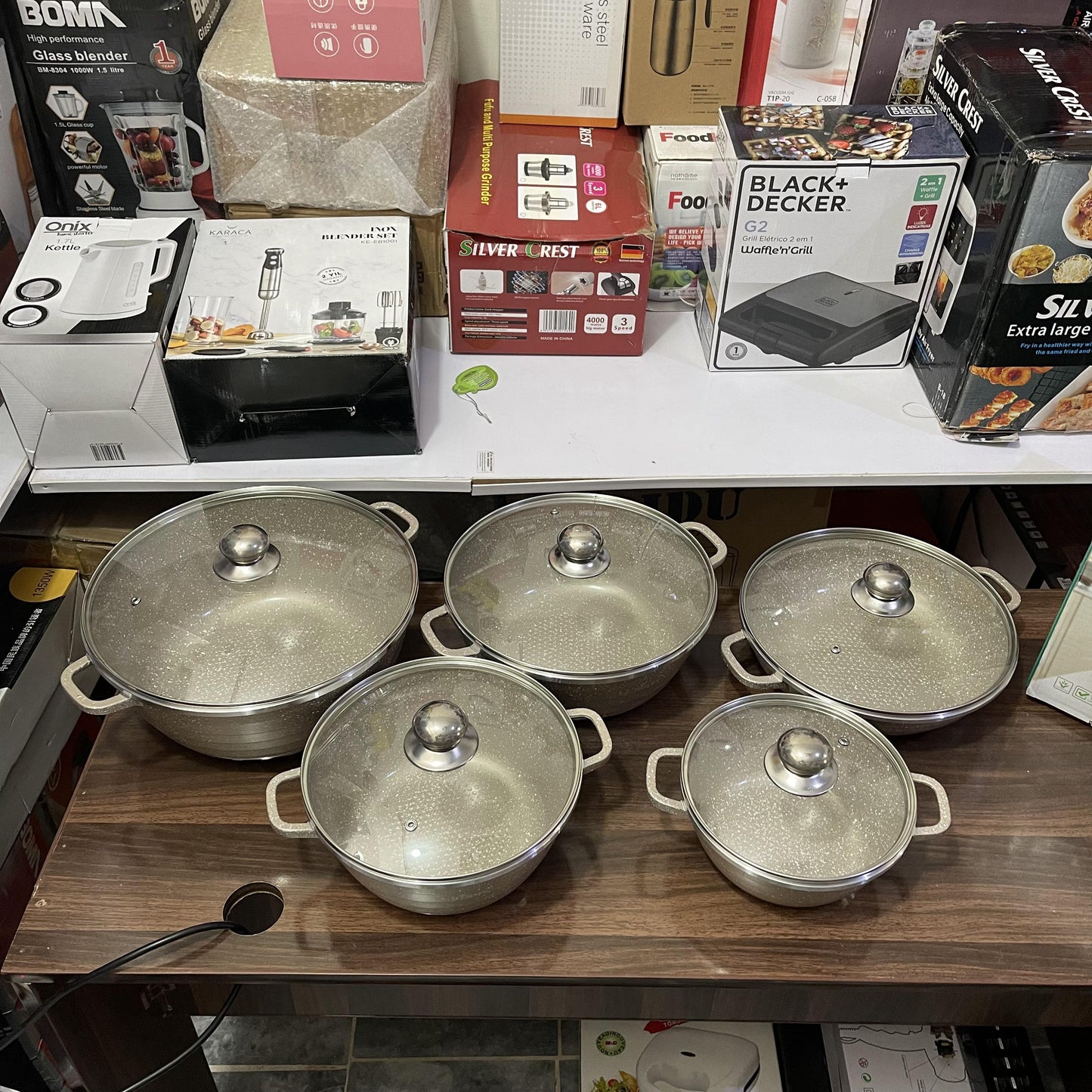 Lot Imported 10 Piece Granite Cookware Set | Durable & Stylish