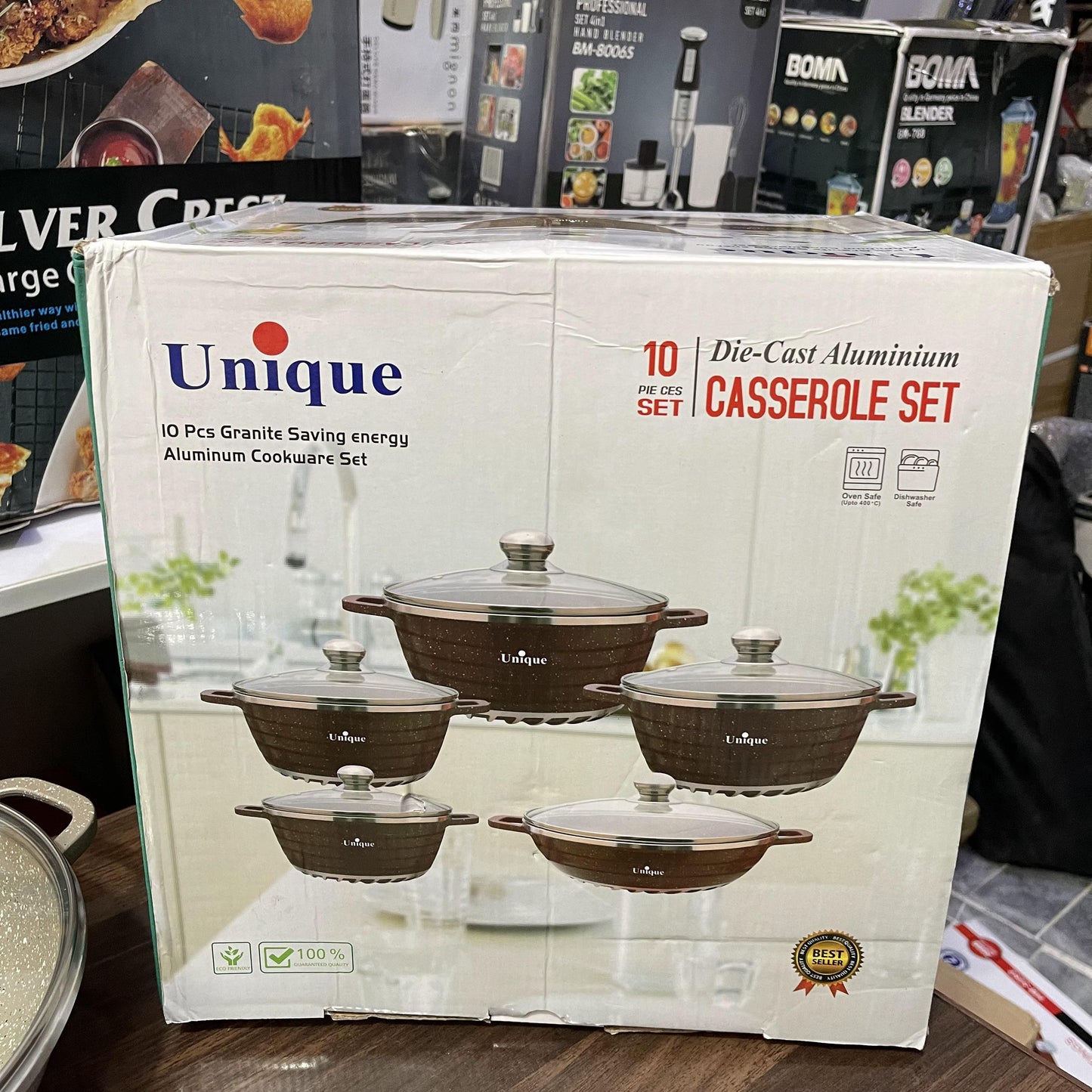 Lot Imported 10 Piece Granite Cookware Set | Durable & Stylish