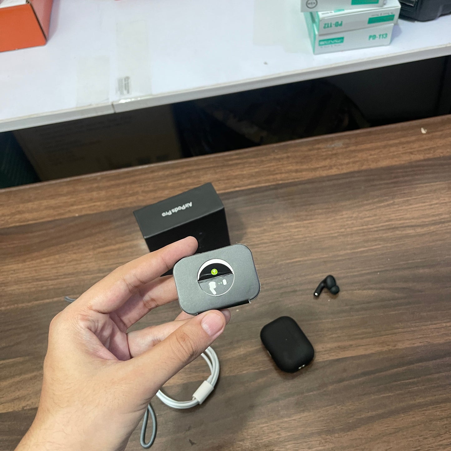 USA Imported AirPods Pro Matte Black – Premium Sound