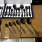 Lot Imported 52pcs Matte Black Spoon Set
