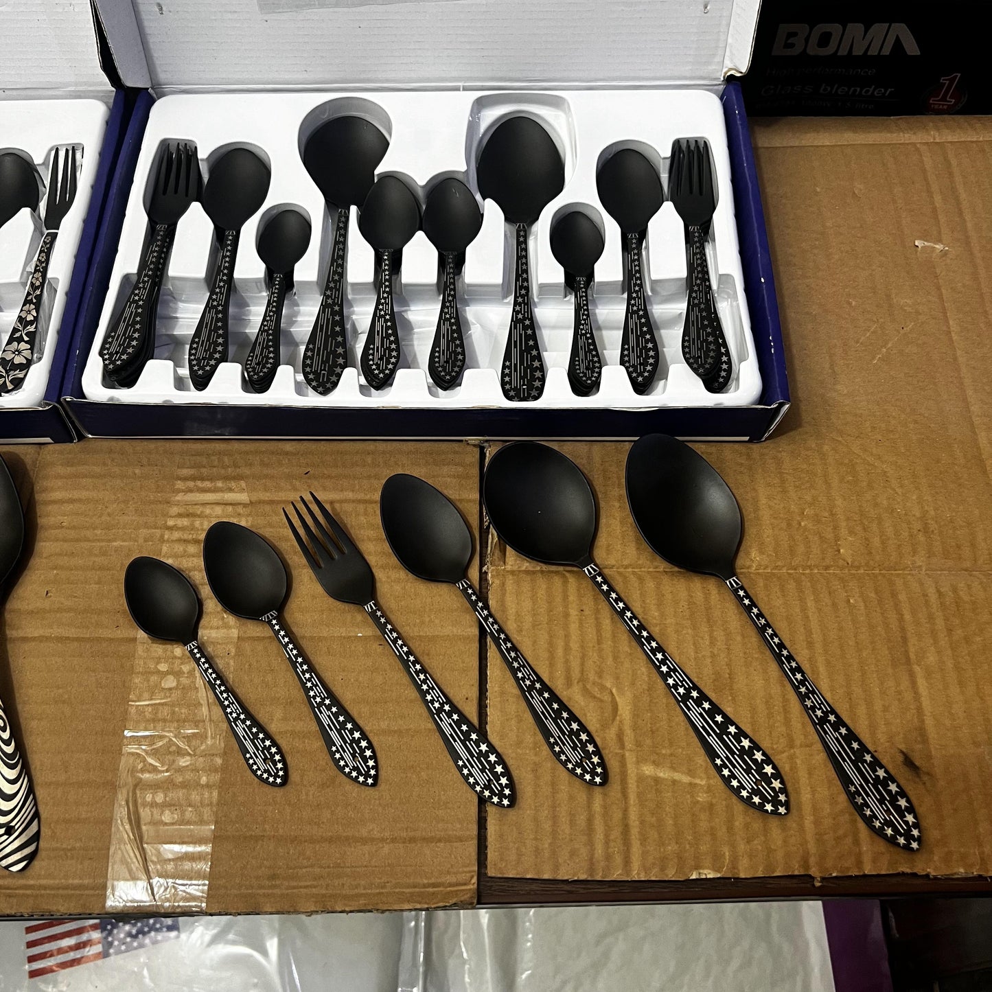 Lot Imported 52pcs Matte Black Spoon Set