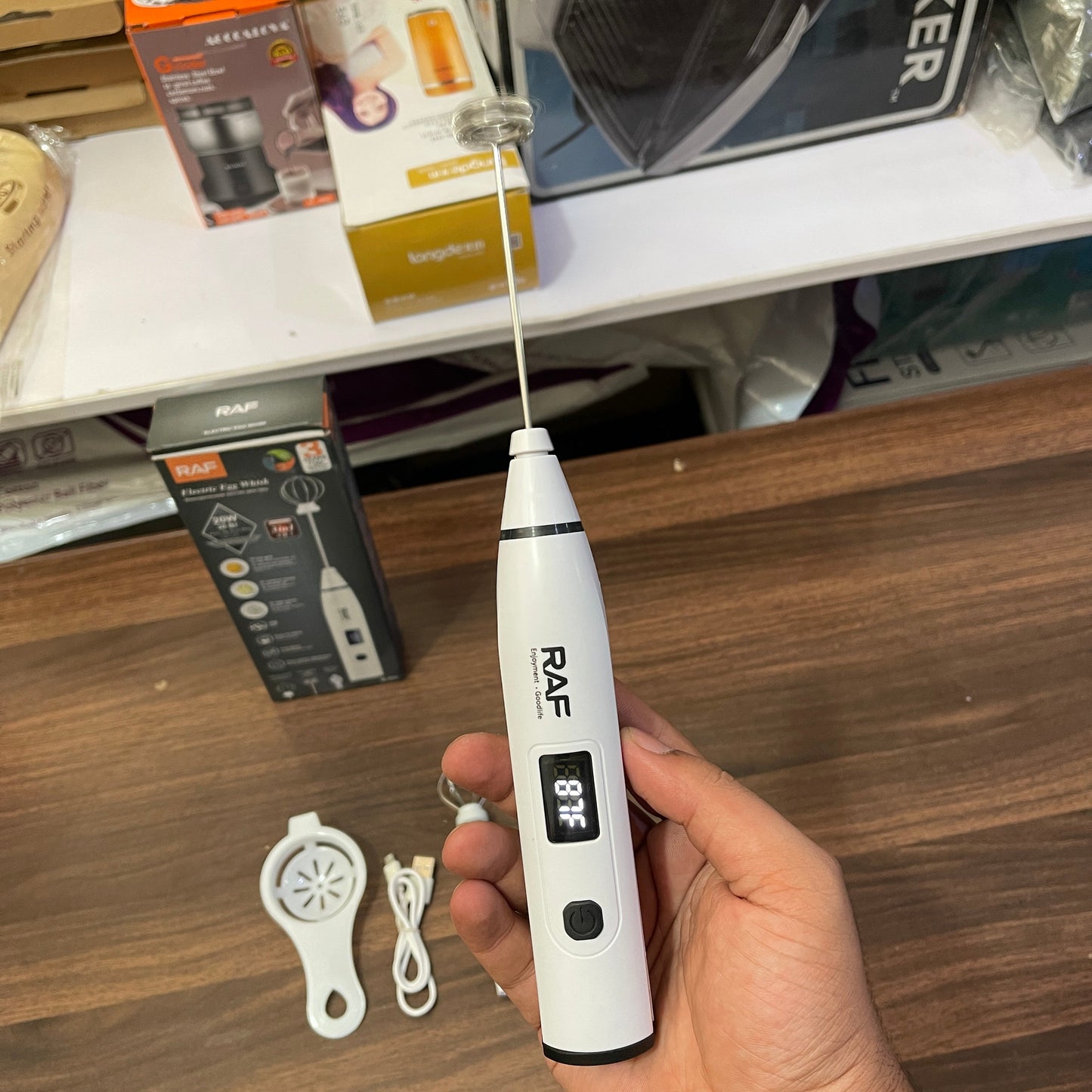 3-in-1 Rechargeable Egg Beater & Coffee Frother | Lot Imported