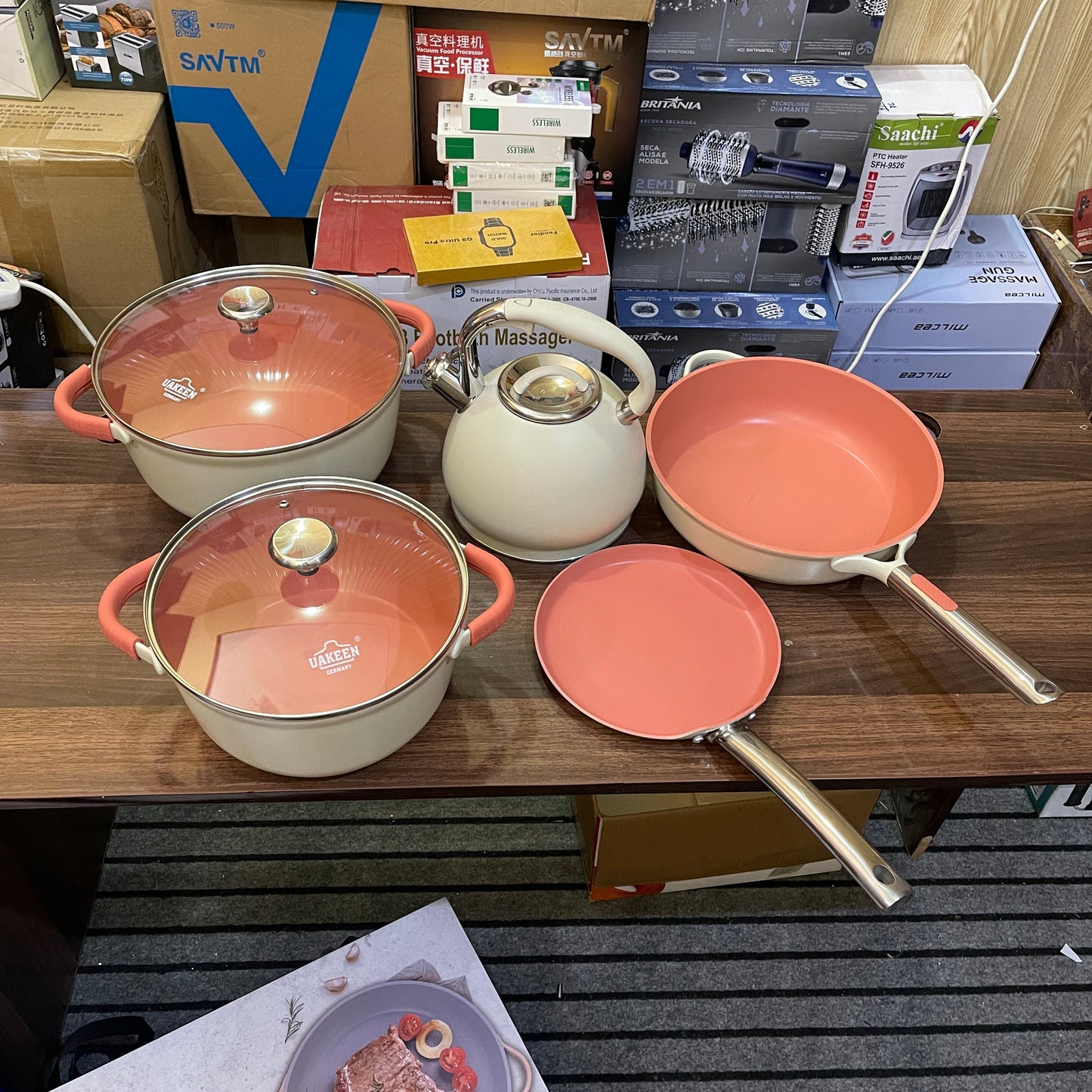 German Lot Imported Uakeen 5-in-1 Cookware Set