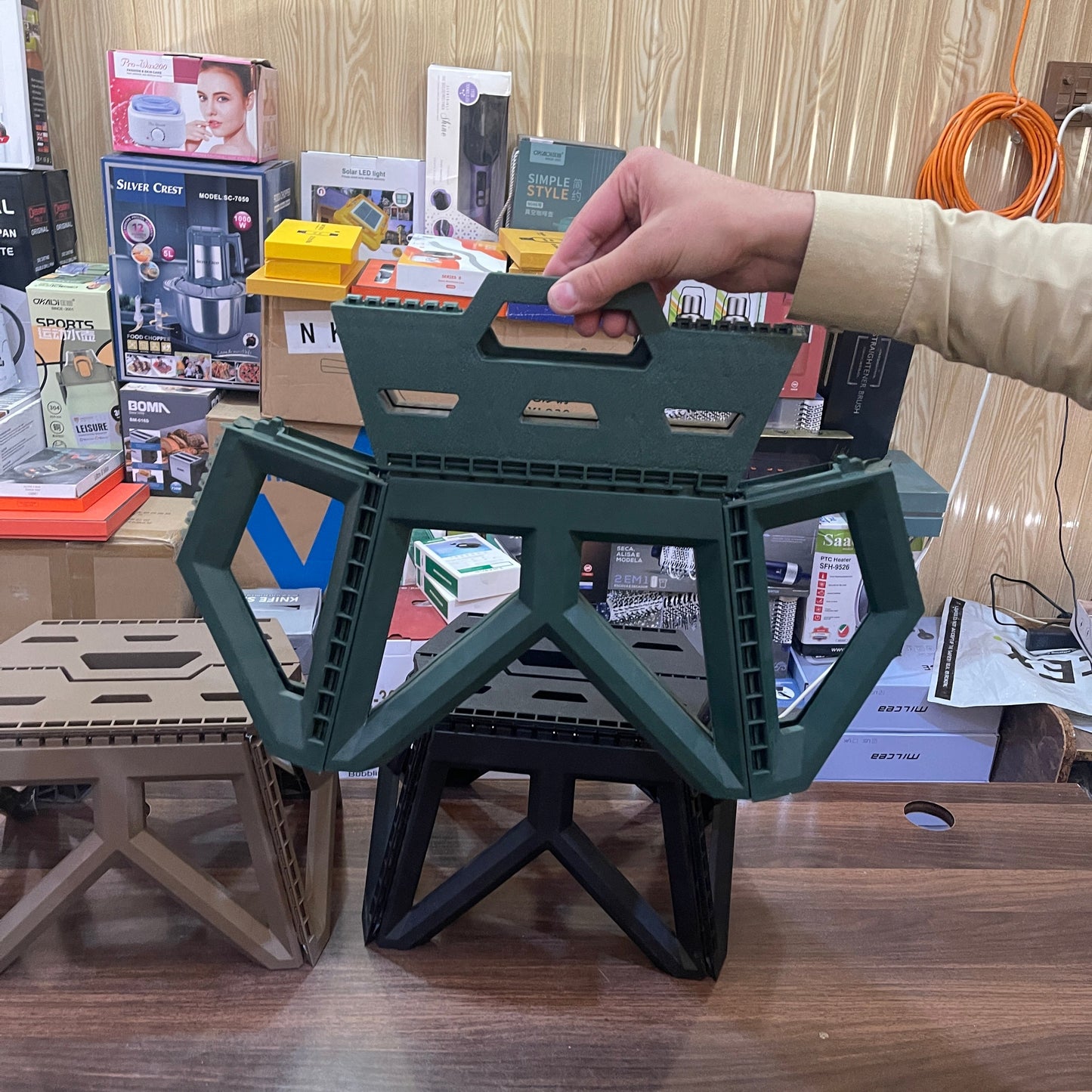Lot Imported Folding Stool