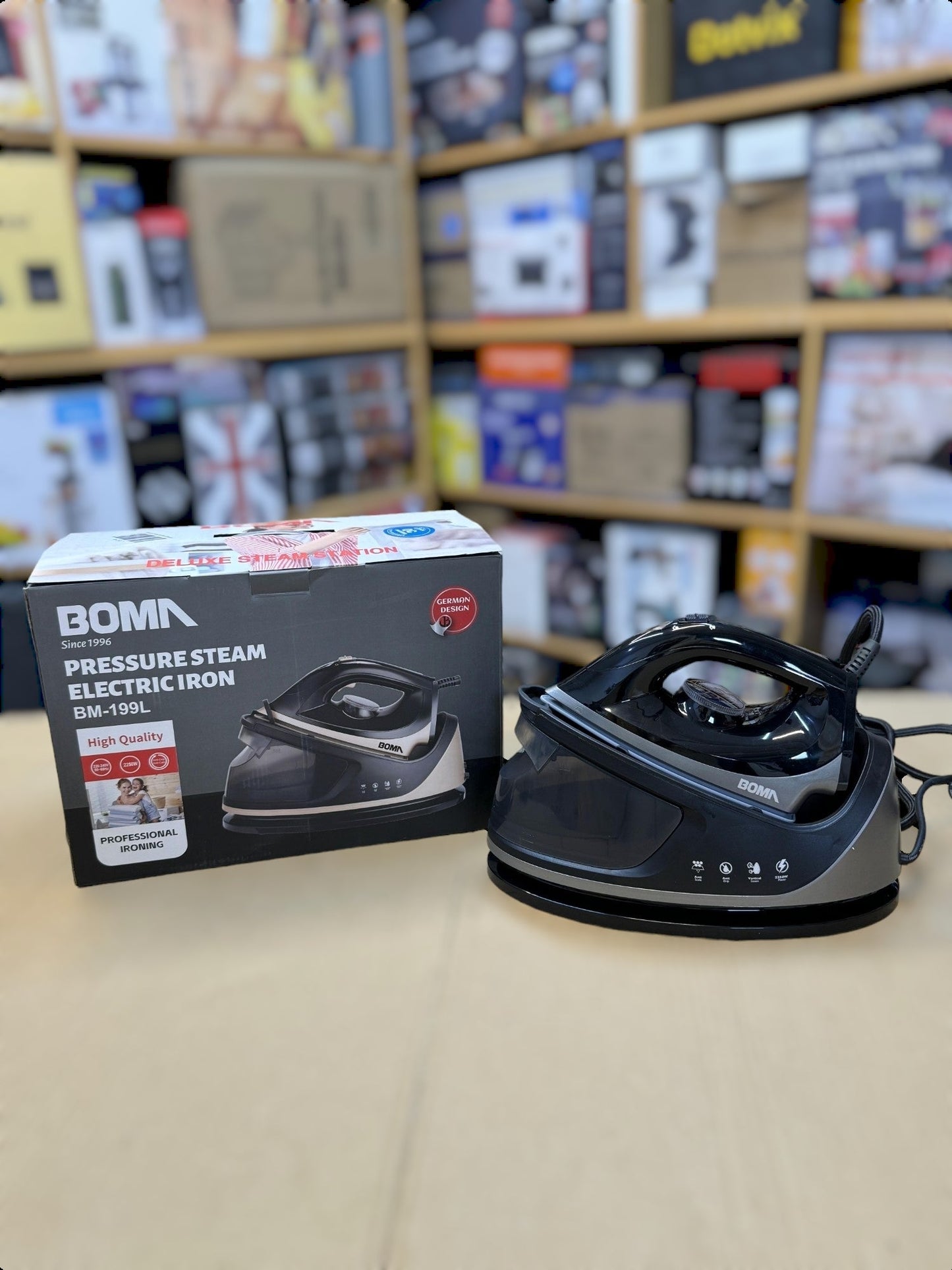 German Lot Imported Boma Pressure Steam Electric Iron