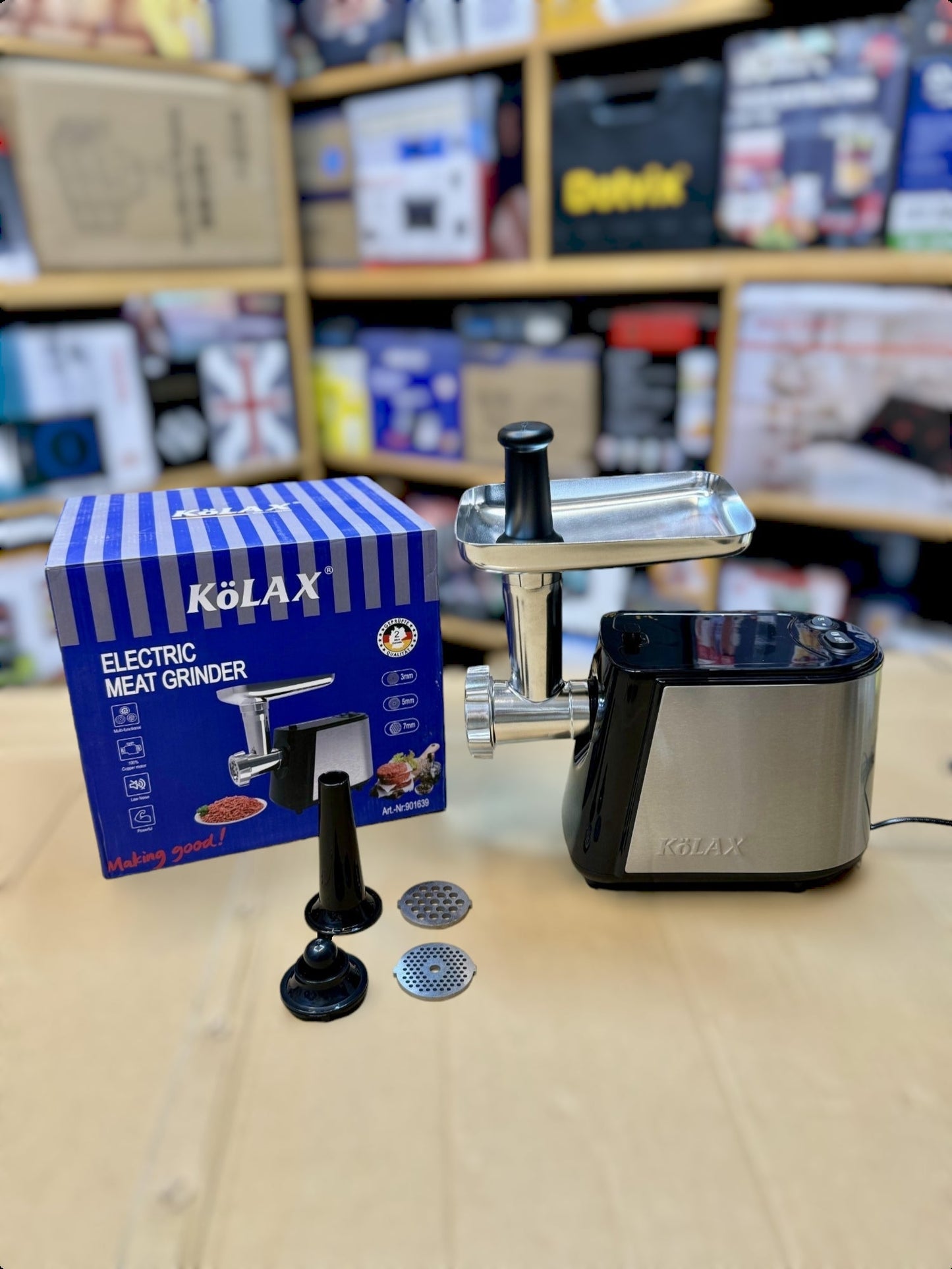 German Lot Imported Kolax Electric Meat Grinder