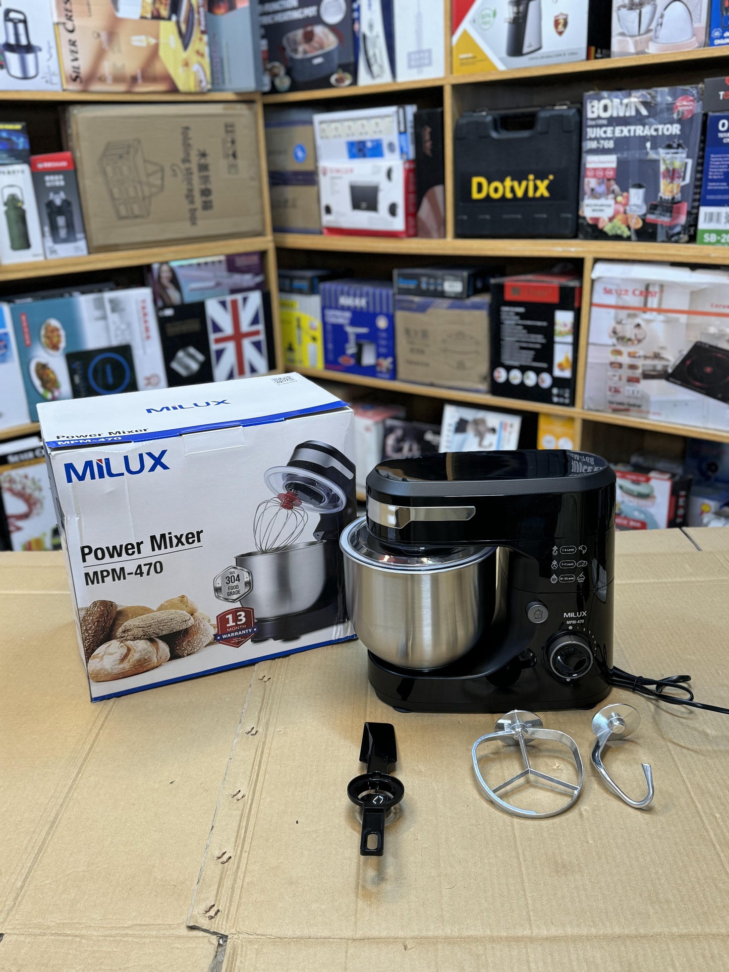 Malaysian Lot Milux 4.7L Professional Stand Mixer - Imported