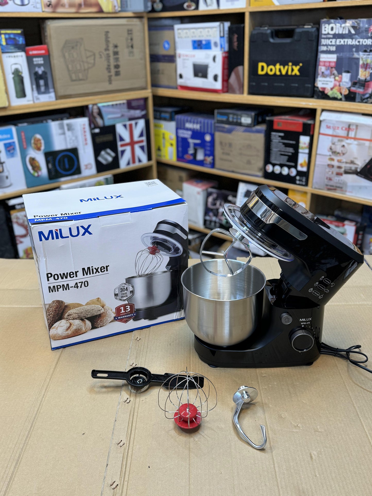 Malaysian Lot Milux 4.7L Professional Stand Mixer - Imported
