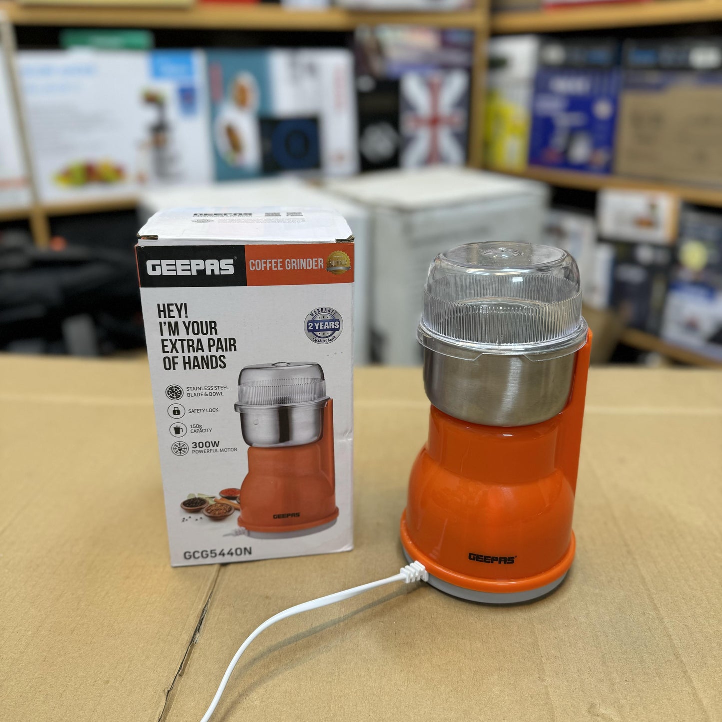 Geepas Coffee Grinder GCG5440N – Fresh Grind Every Time