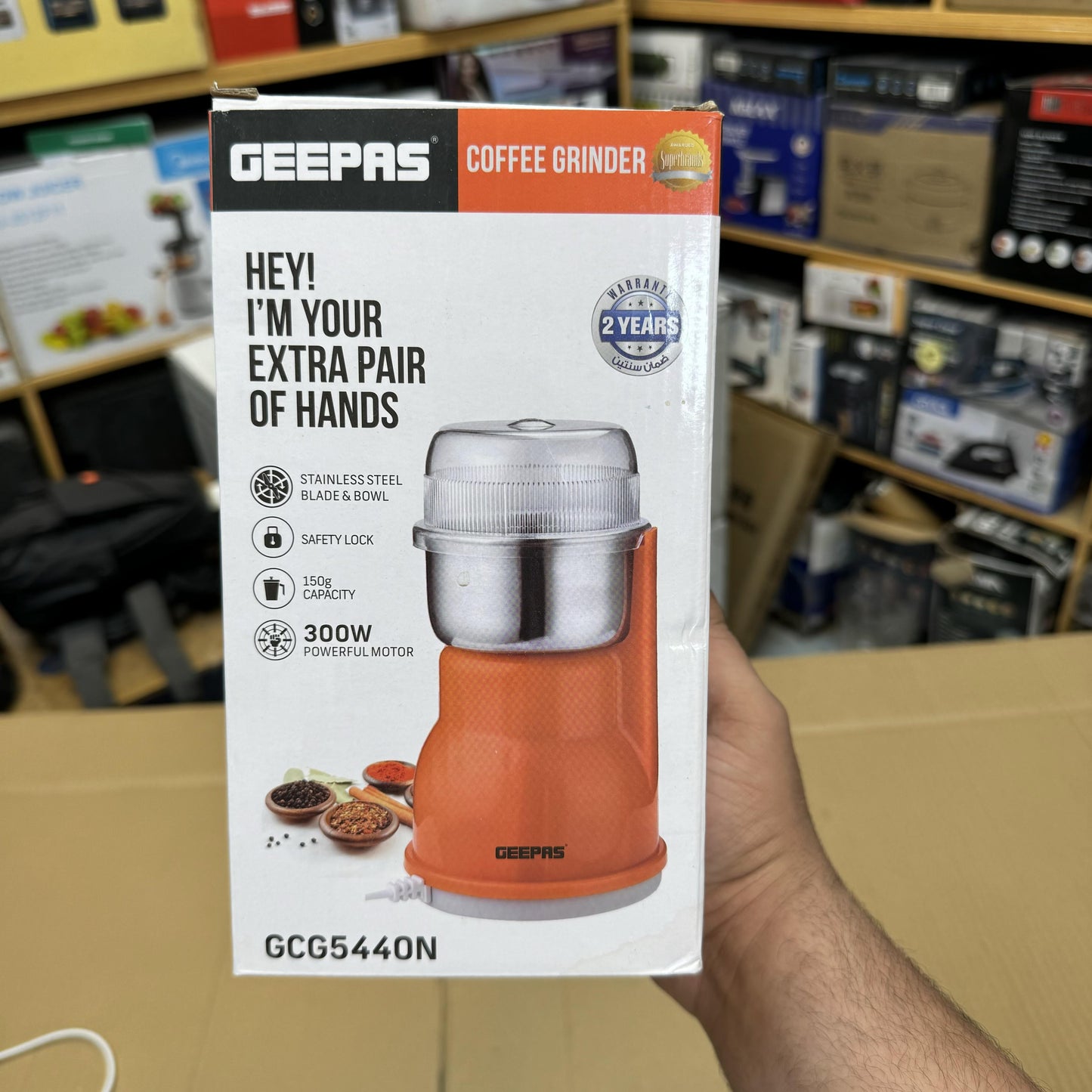 Geepas Coffee Grinder GCG5440N – Fresh Grind Every Time